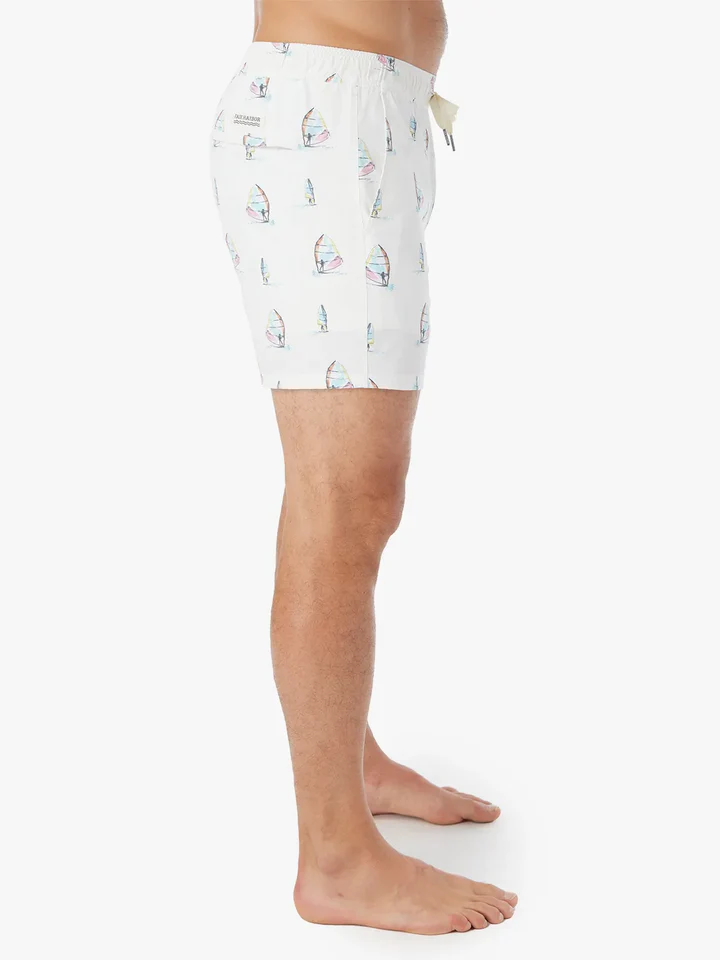 The Bungalow Trunk (5") White Windsurfer