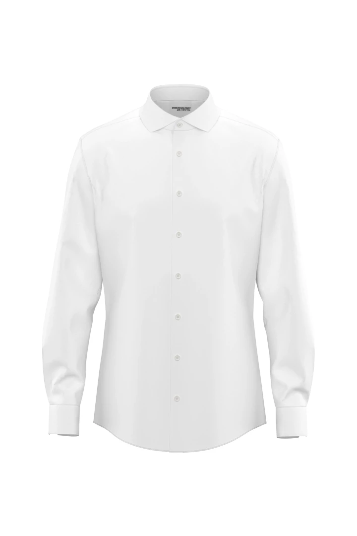 Jedda Shark Collar Shirt White