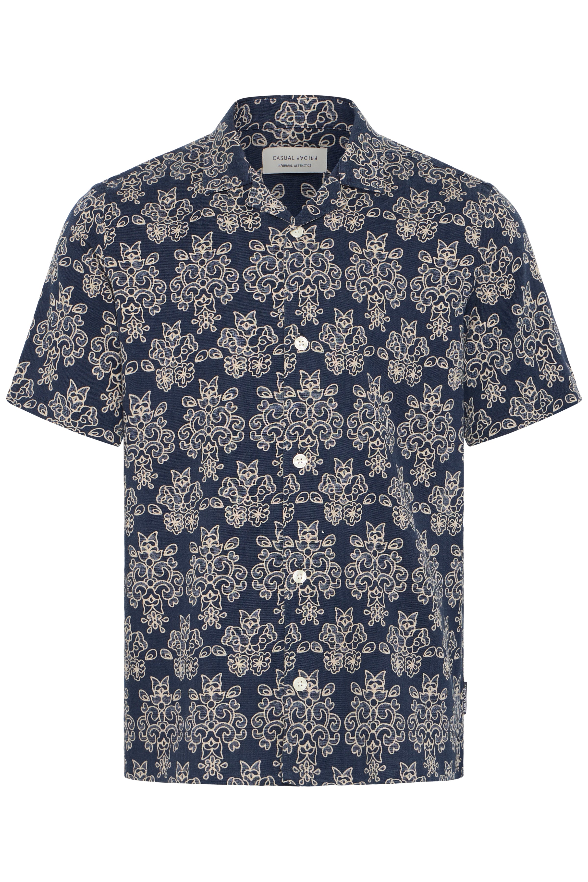 Lindahl AOP Resort Shirt Navy Blazer
