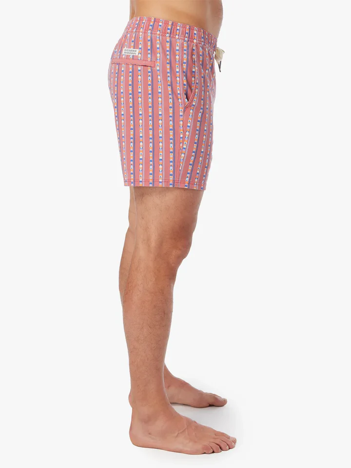 The Bungalow Trunk (5") Red Sailing Stripe