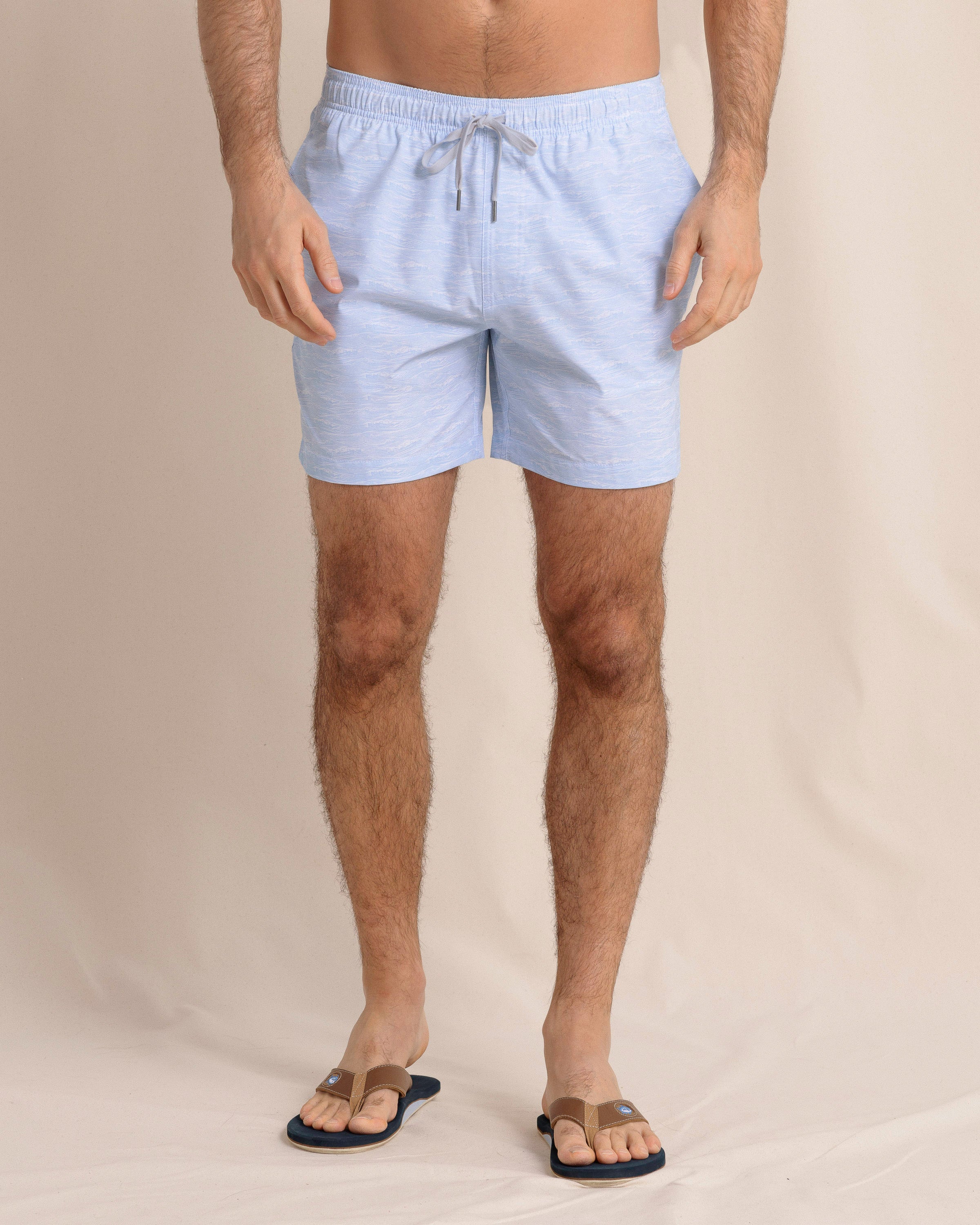 Get in Shipshape Swim Trunk Cerulean