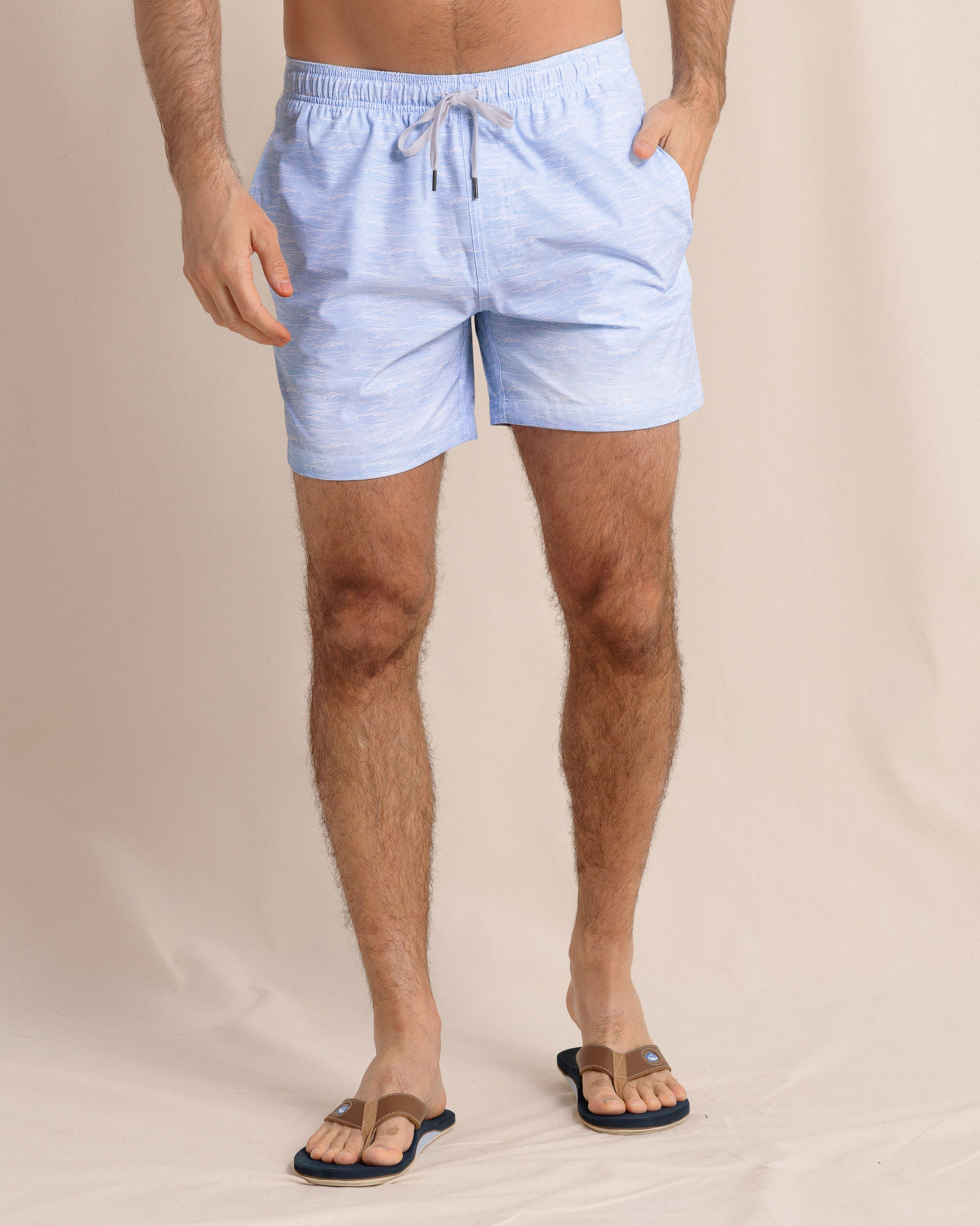 Get in Shipshape Swim Trunk Cerulean