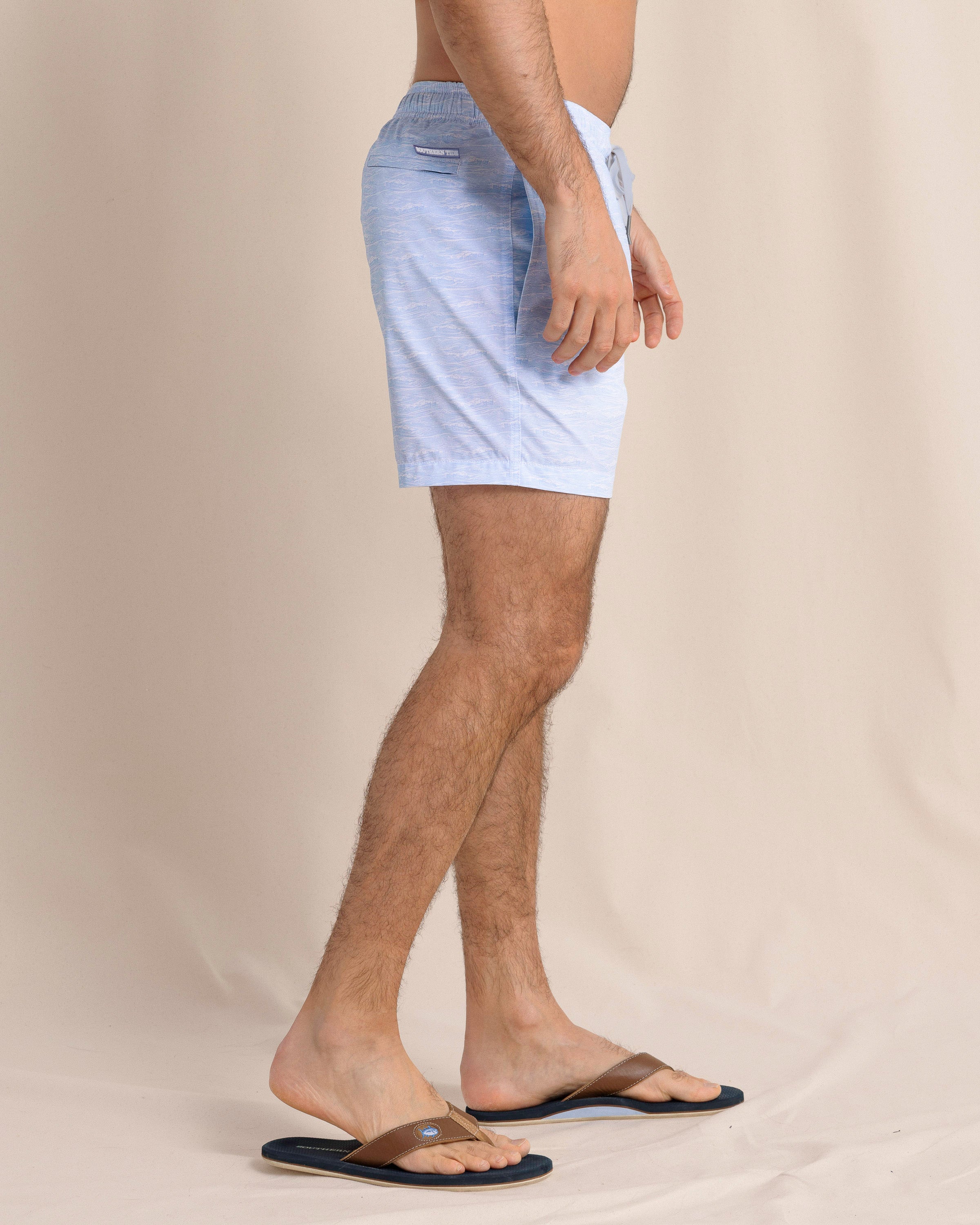 Get in Shipshape Swim Trunk Cerulean