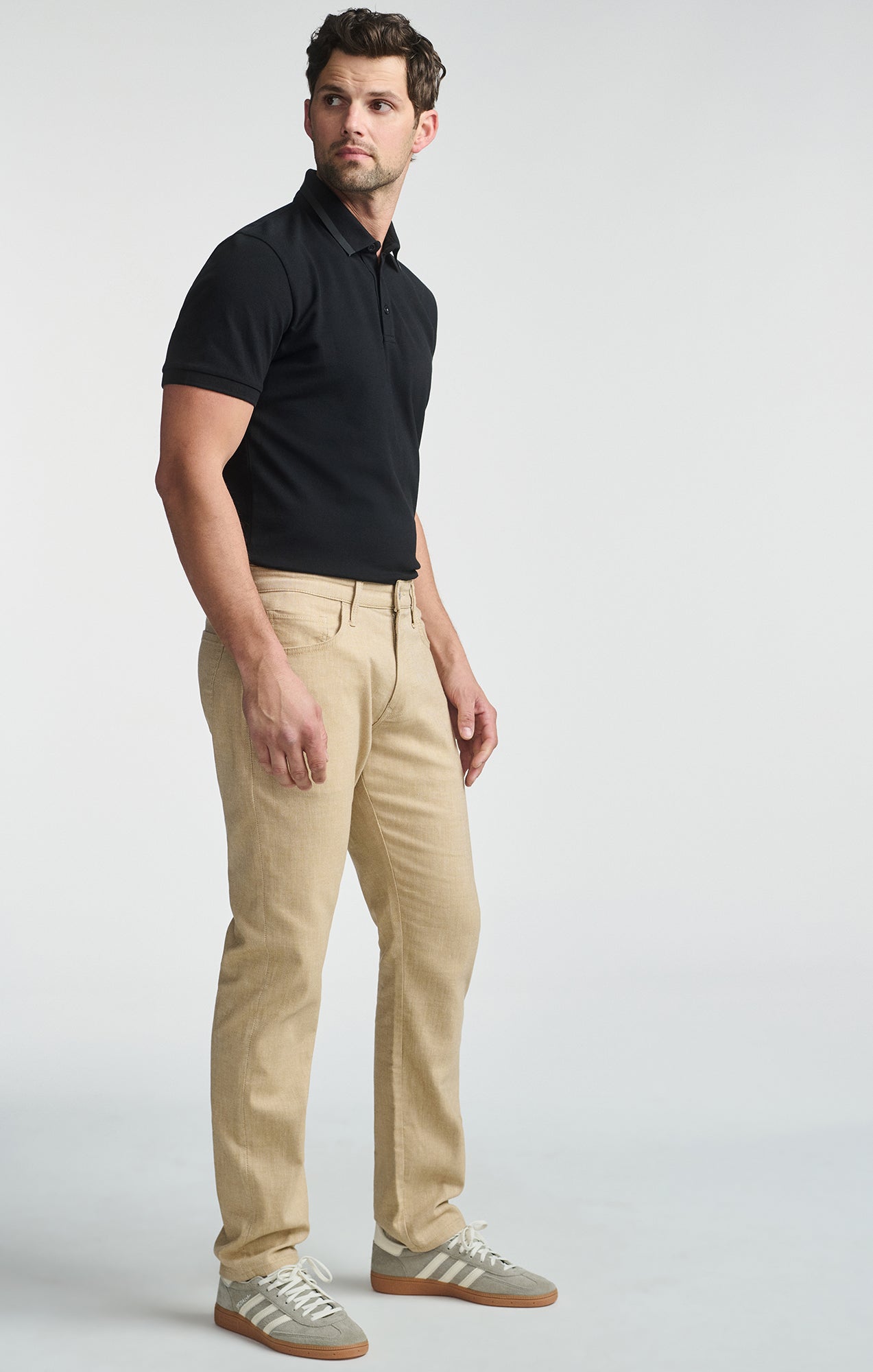 Marcus Linen Slim Straight Pant Beige