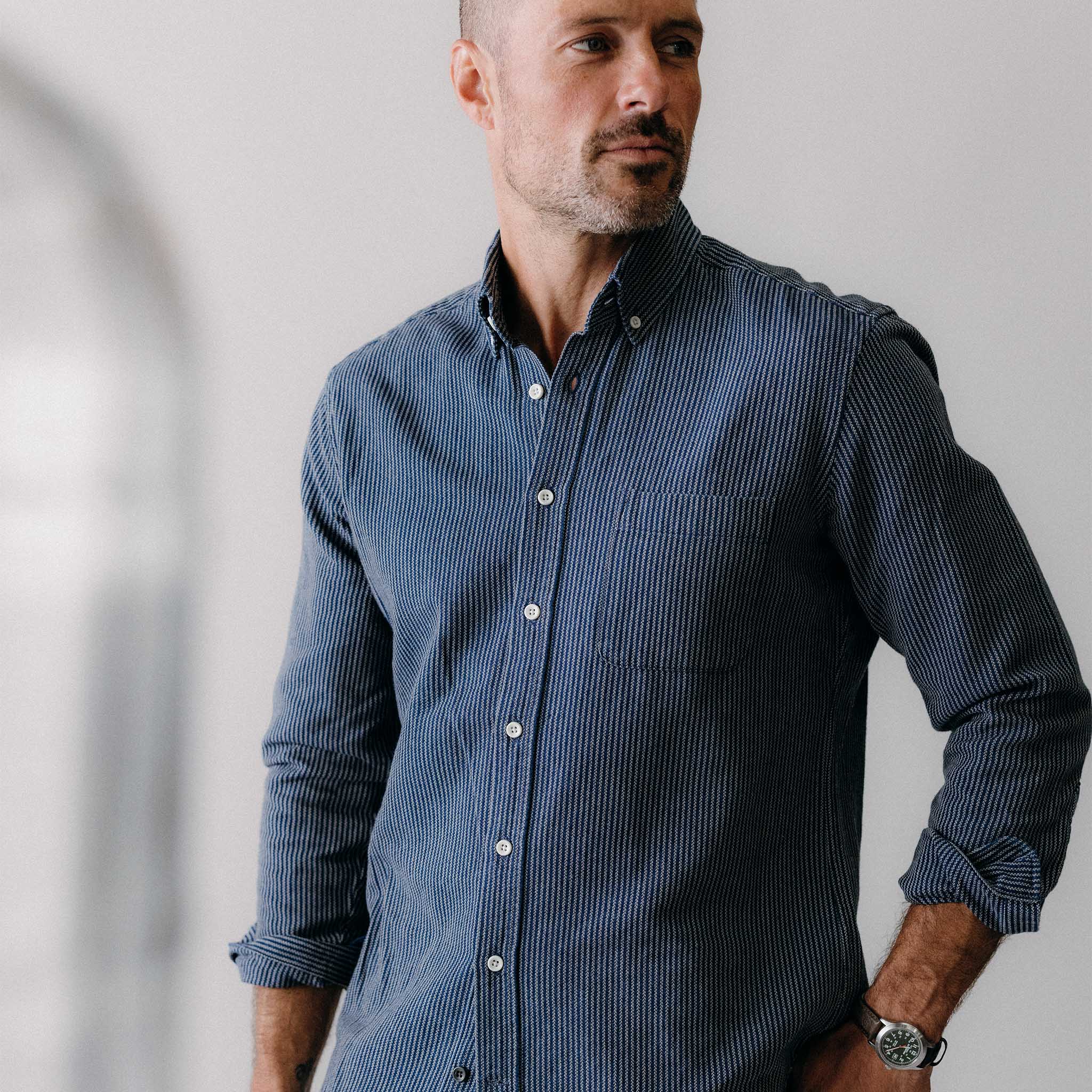 The Jack Shirt Roped Indigo