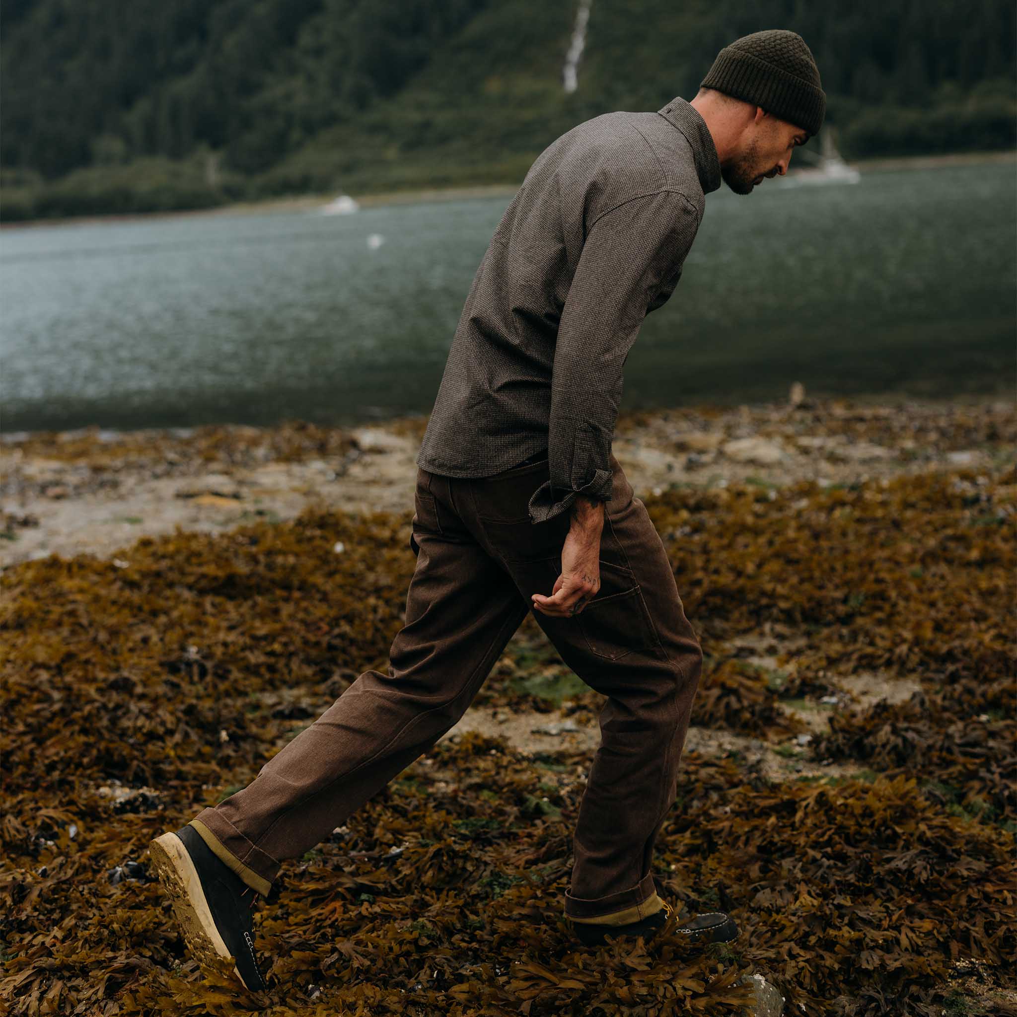 The Jack Shirt, Dark Forest Houndstooth