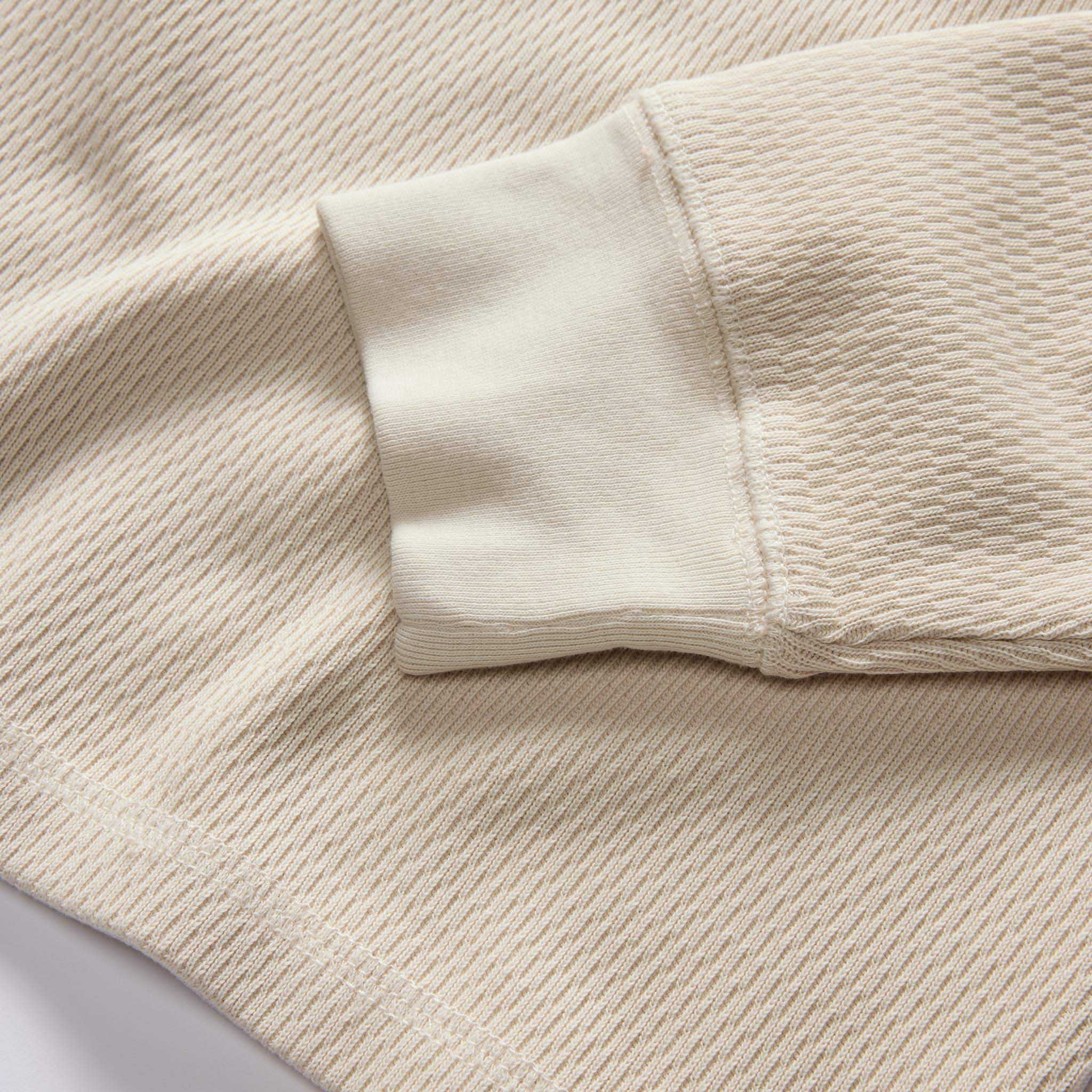 Organic Cotton Waffle Crewneck, Vintage White