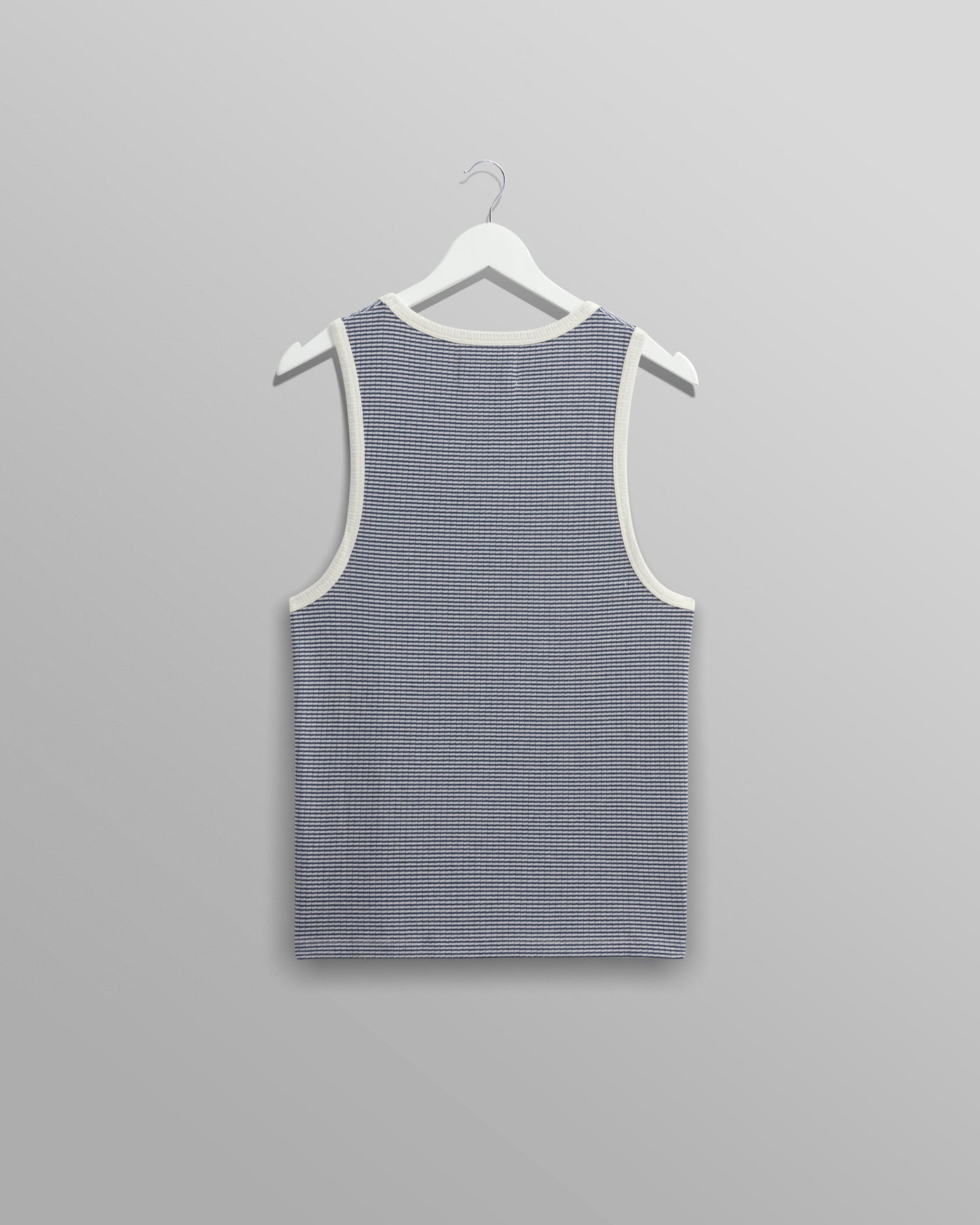 Montague Mini Stripe Tank Blue/Ecru