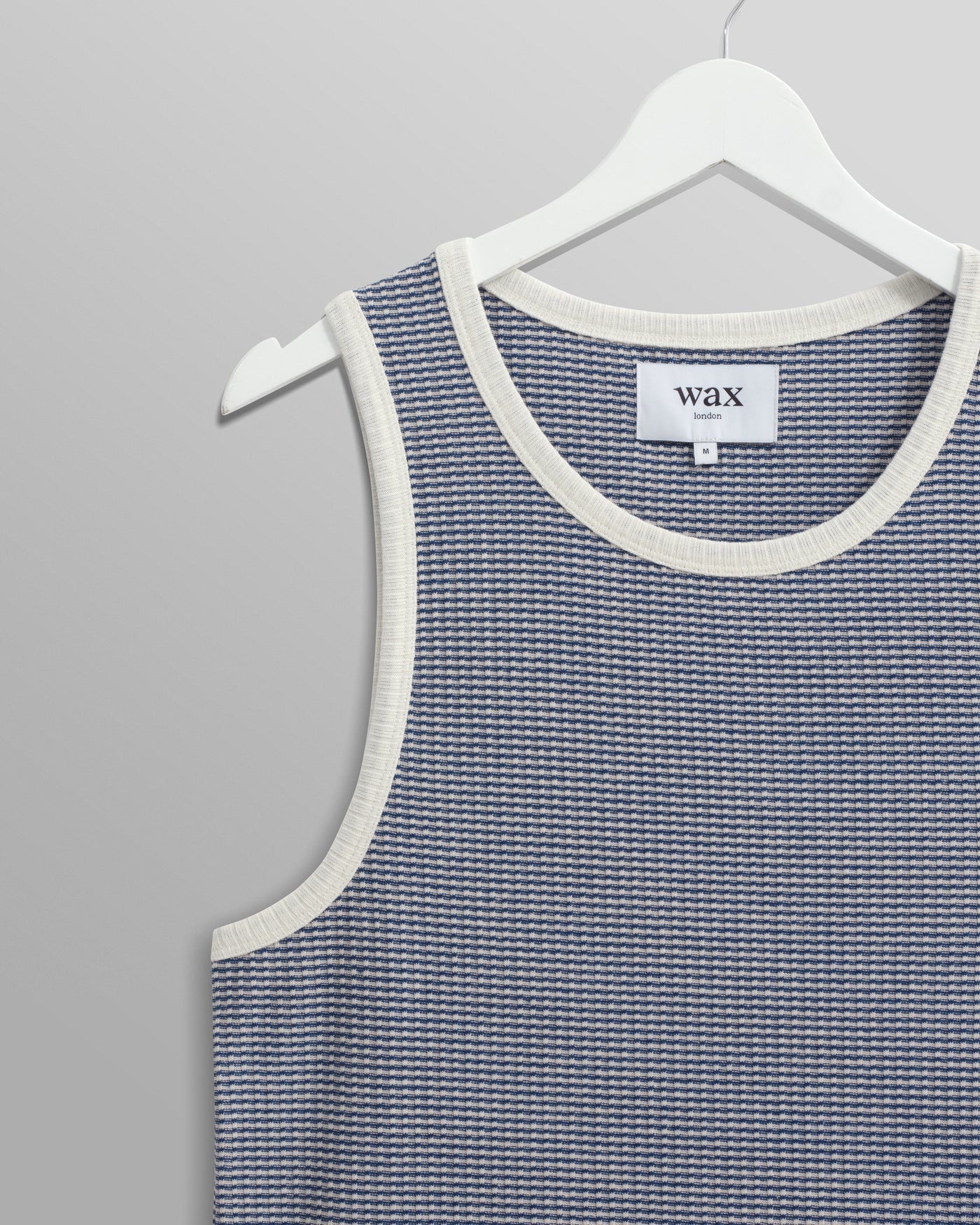Montague Mini Stripe Tank Blue/Ecru