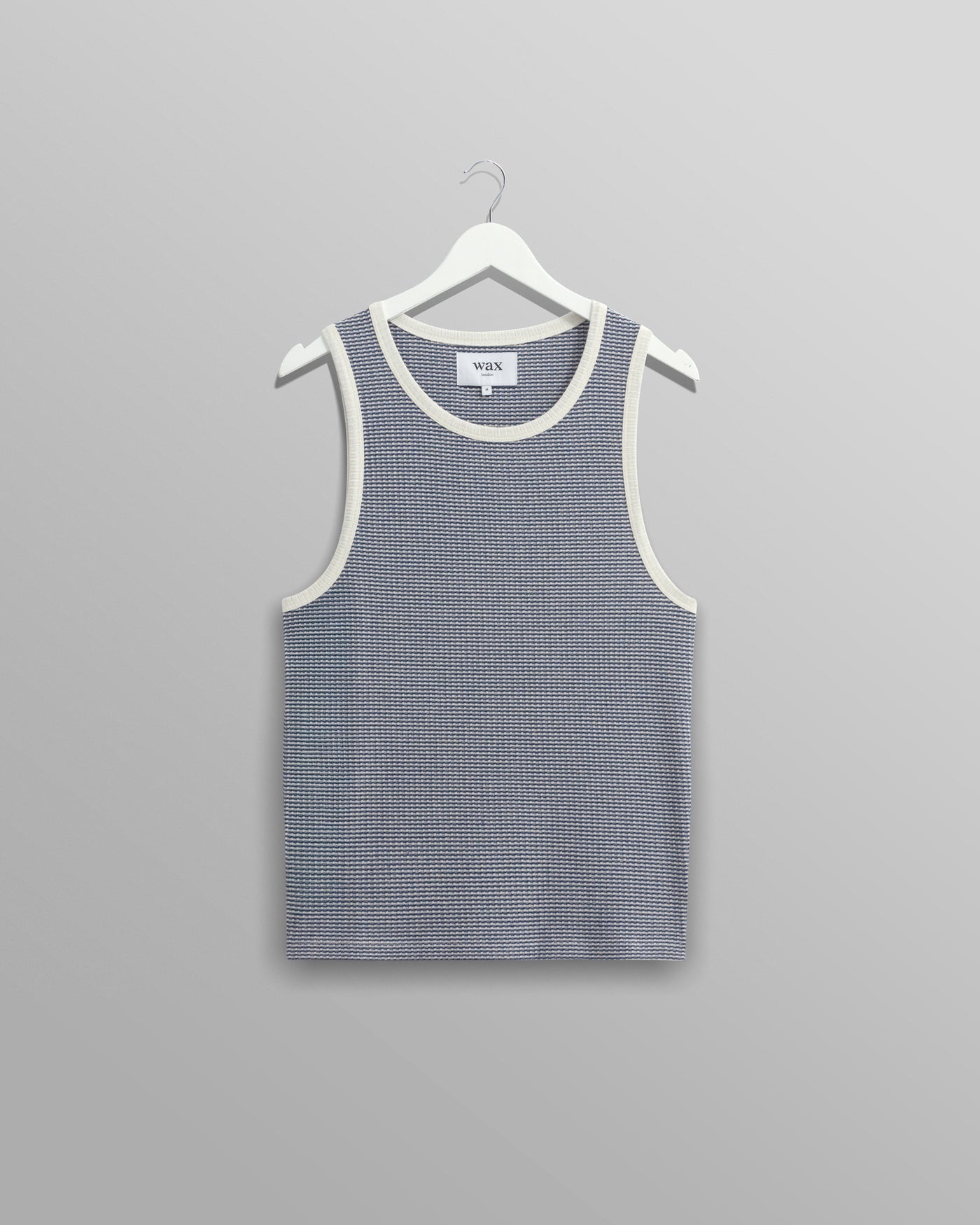 Montague Mini Stripe Tank Blue/Ecru