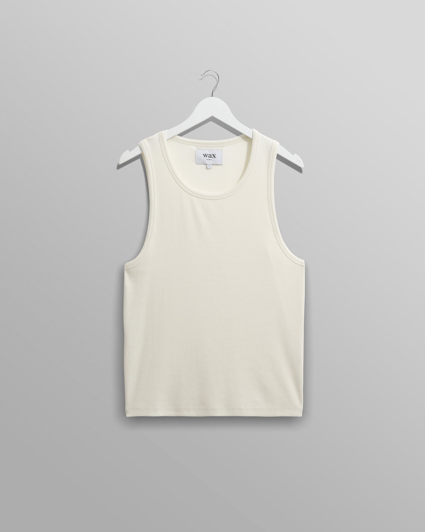 Montague Rib Knit Tank Ecru