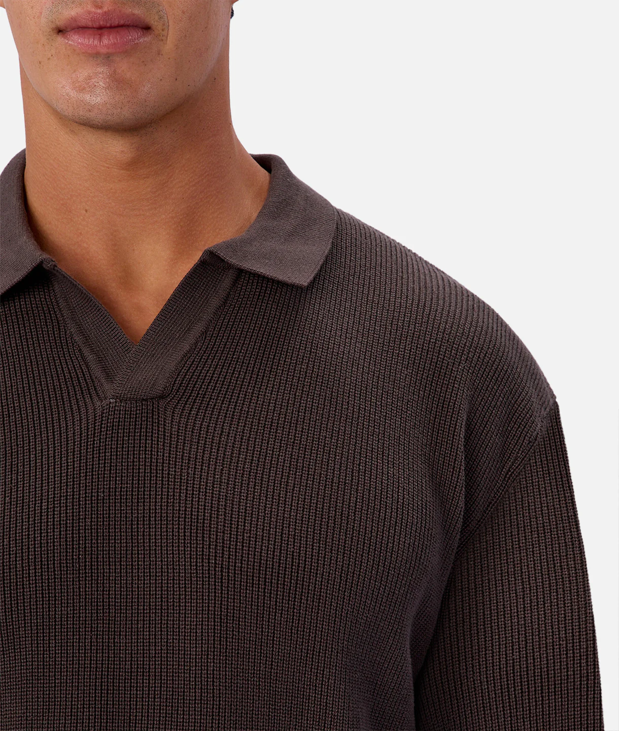 The New England Polo Knit New Brown