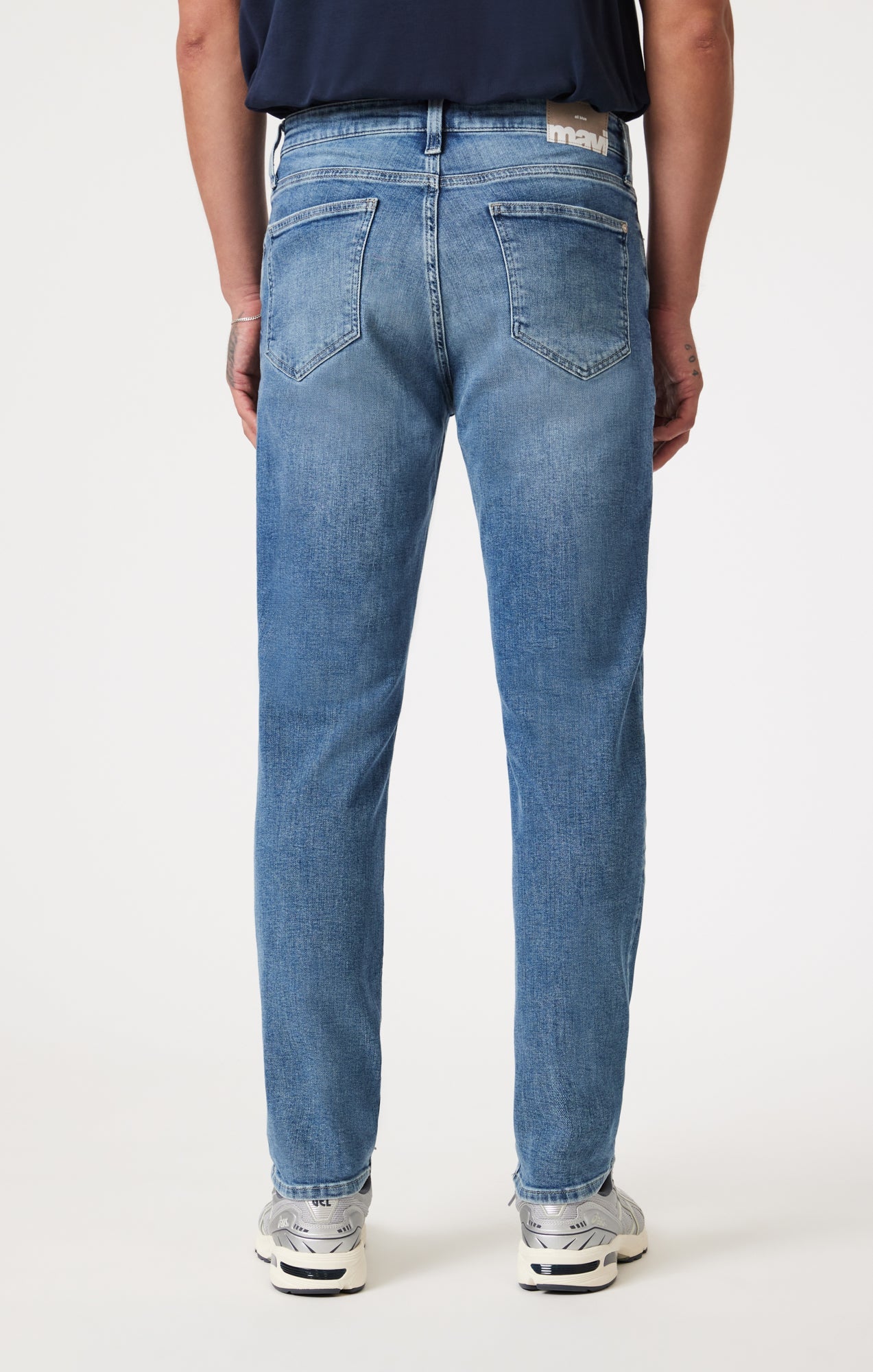 Steve Athletic Fit Jeans Mid Brushed Classic Blue