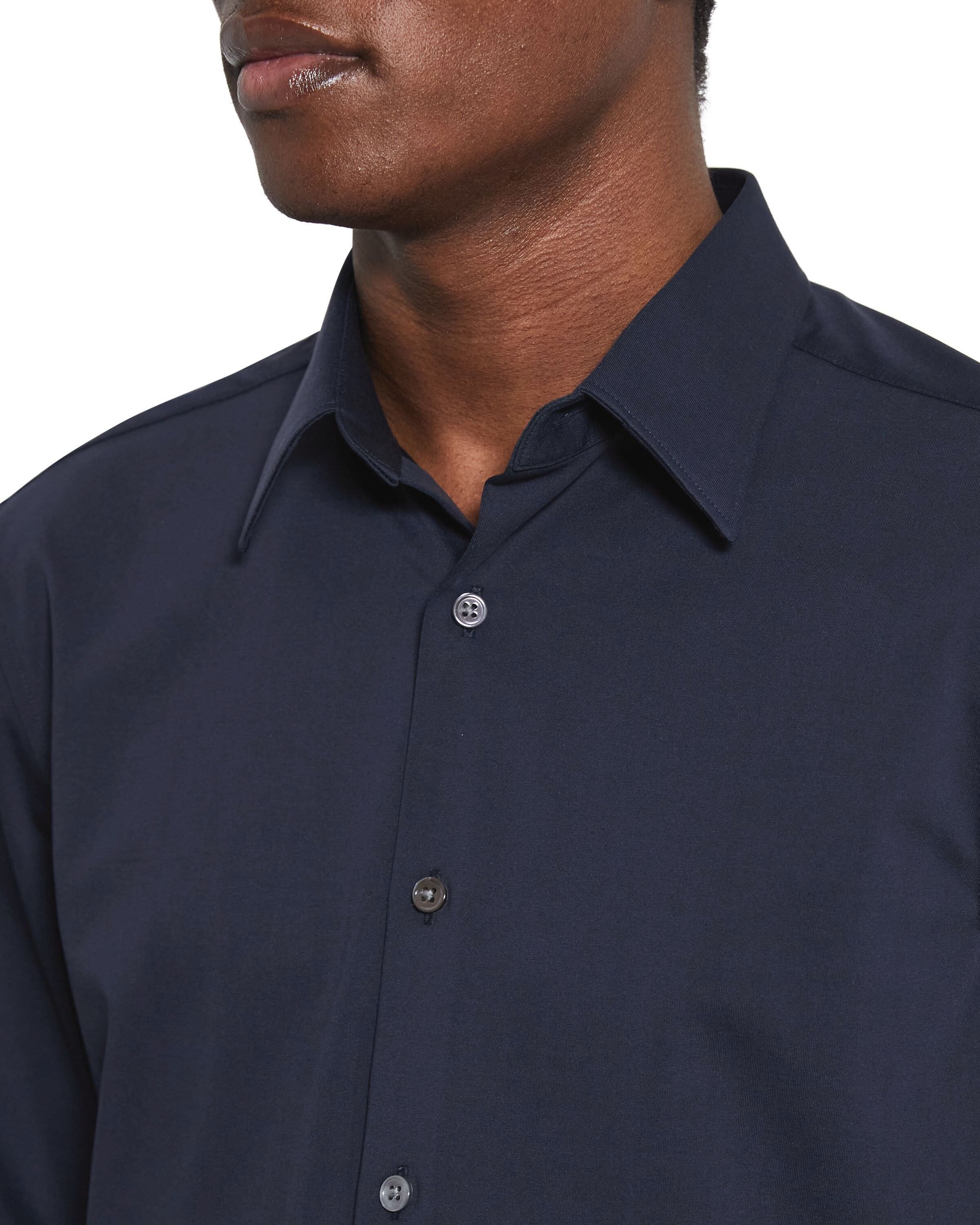 Sylvain Shirt in Structure Knit Eclipse