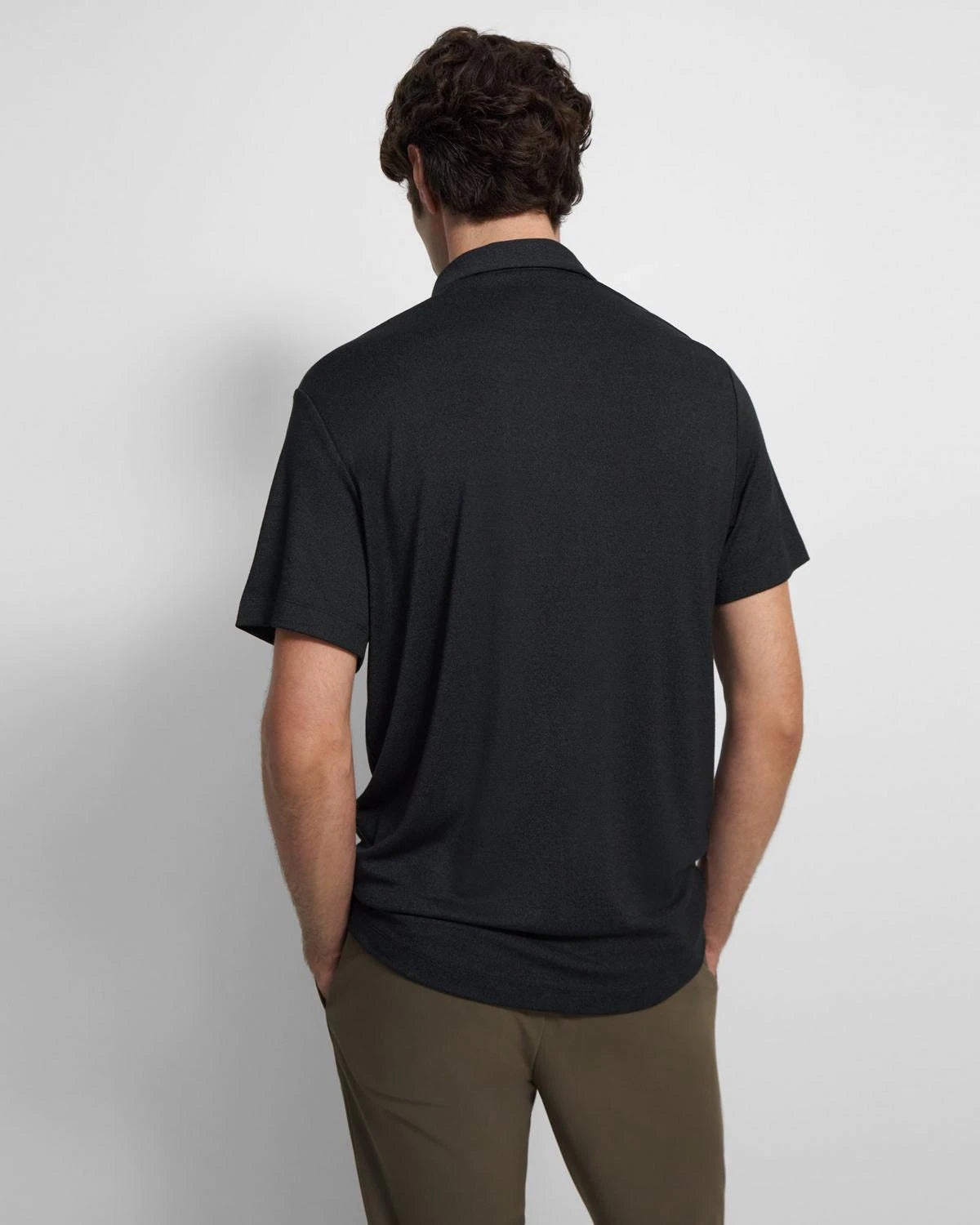 Bron Polo Shirt in Anemone Modal Jersey Black Multi