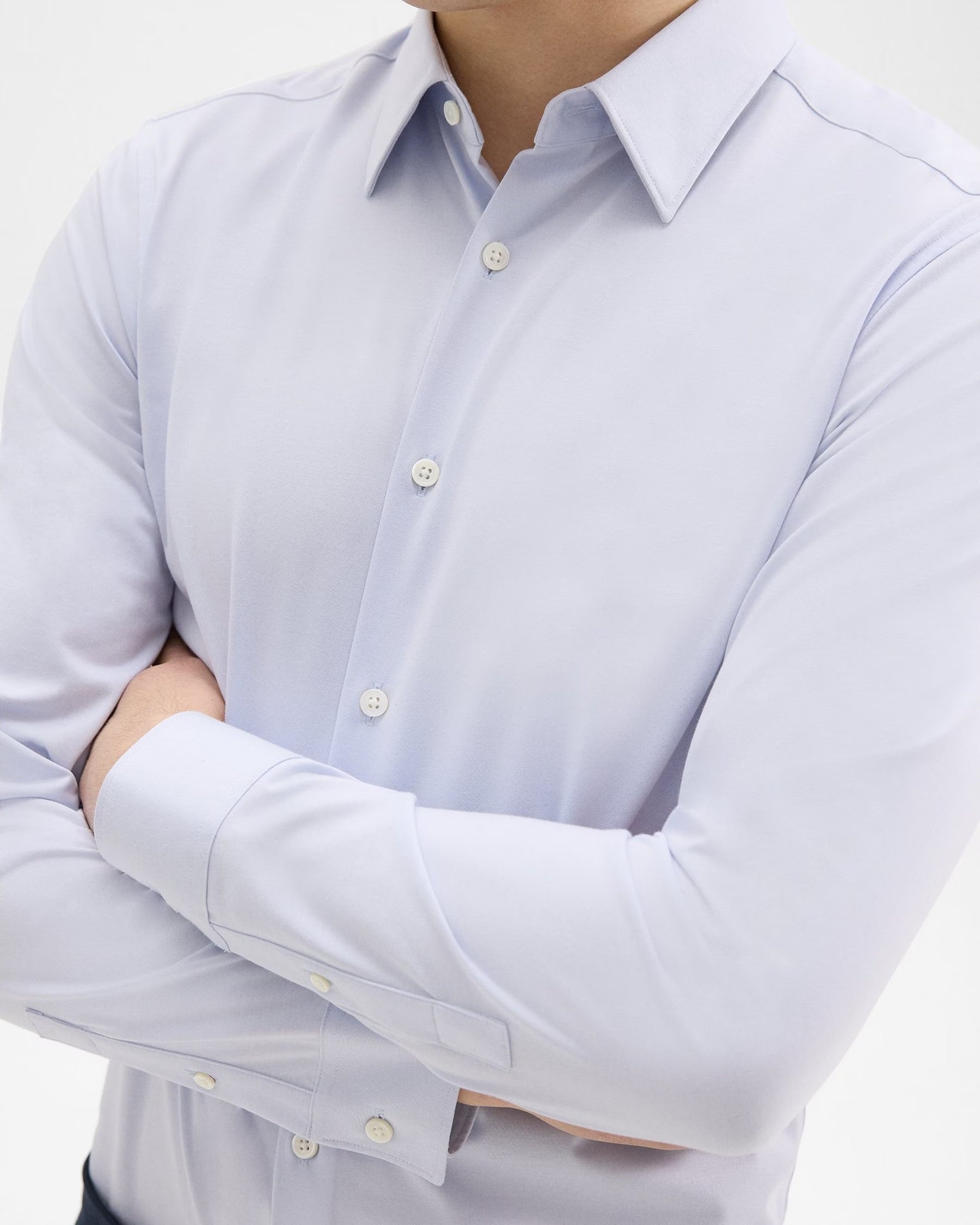 Sylvain Shirt in Structure Knit Olympic