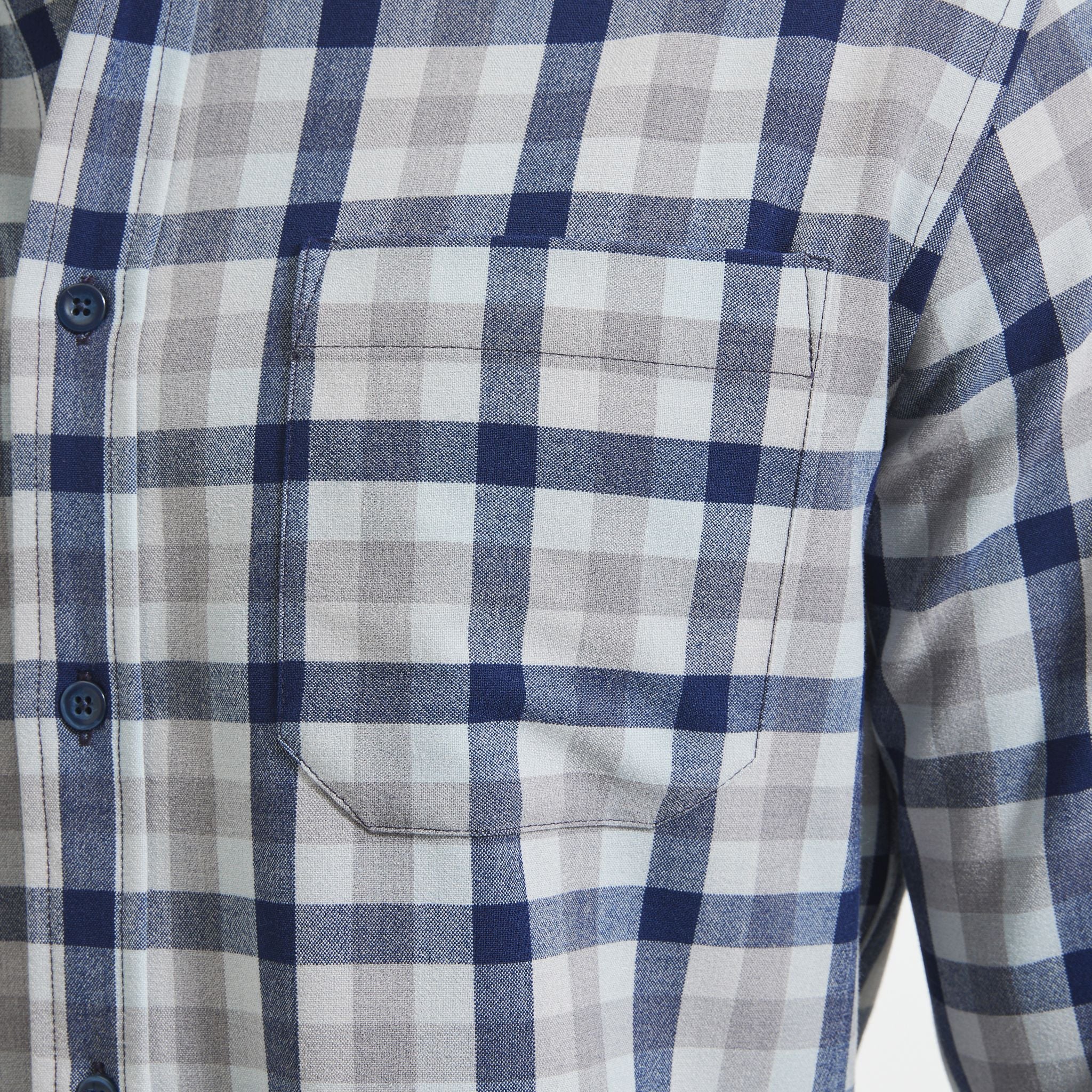 City Flannel Shirt Blue Multi Check
