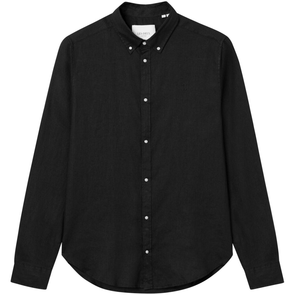 Kristian Linen Shirt Black