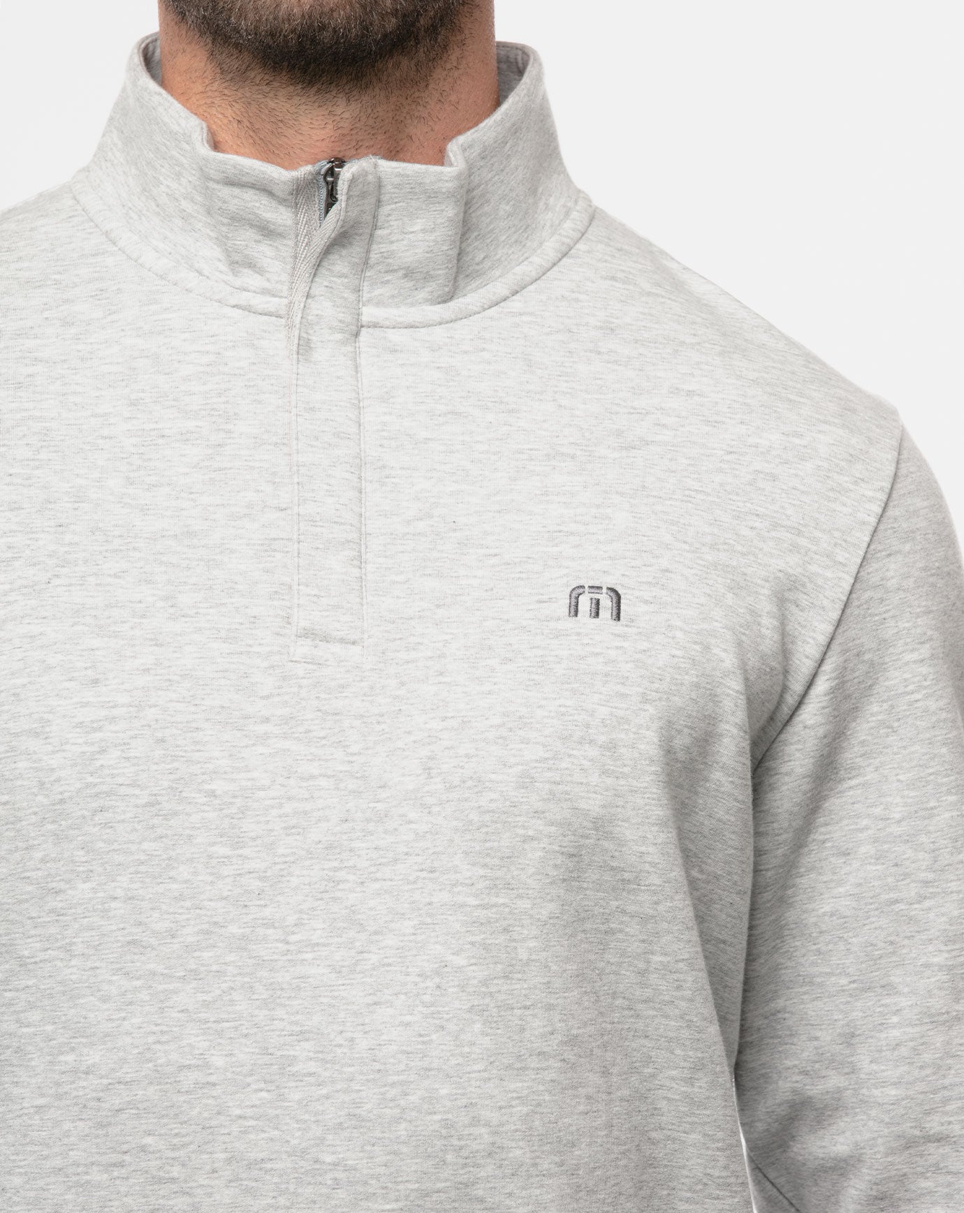 Cloud Quarter Zip 2.0 Heather Light Grey