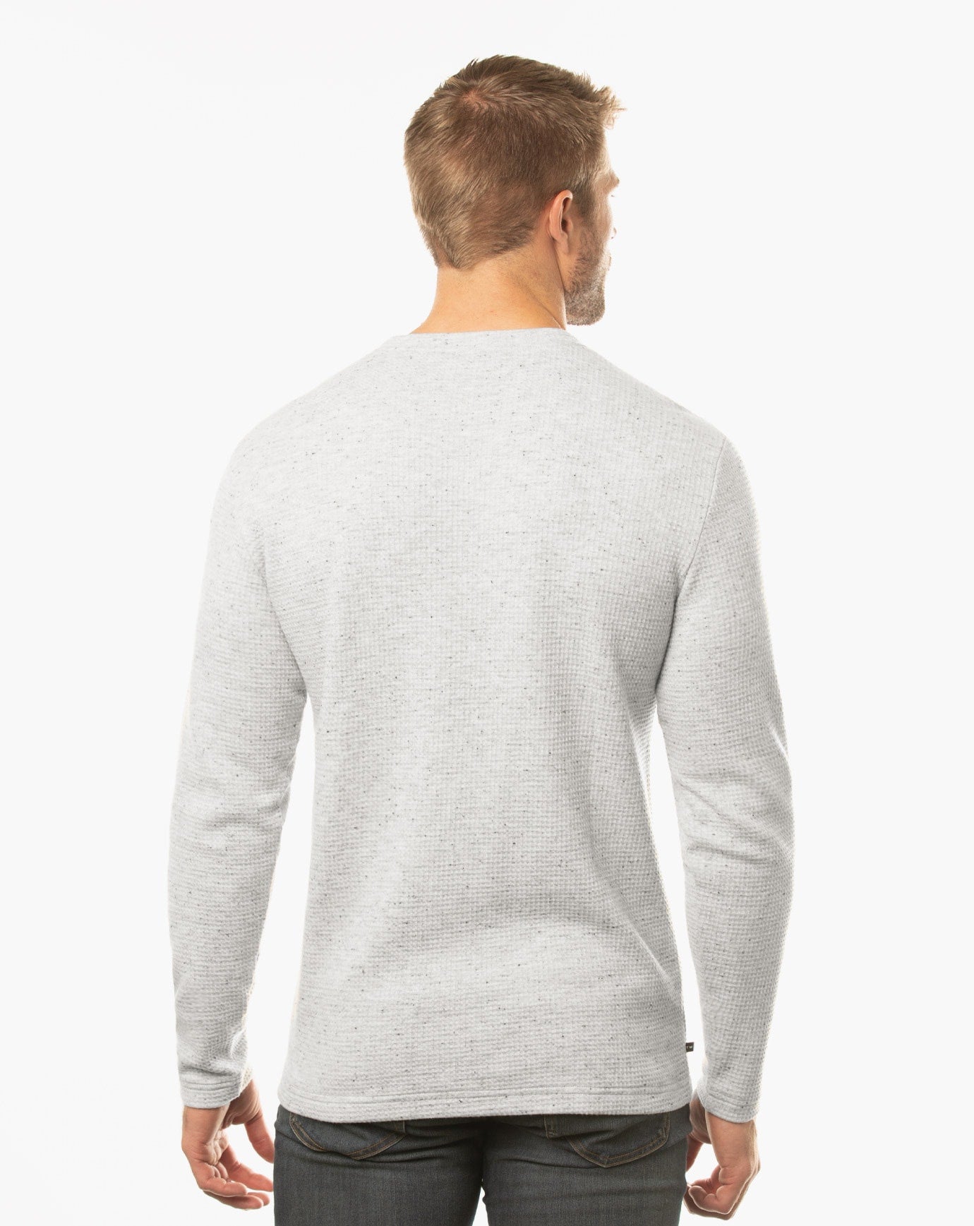Cloud Waffle Crew Heather Light Grey