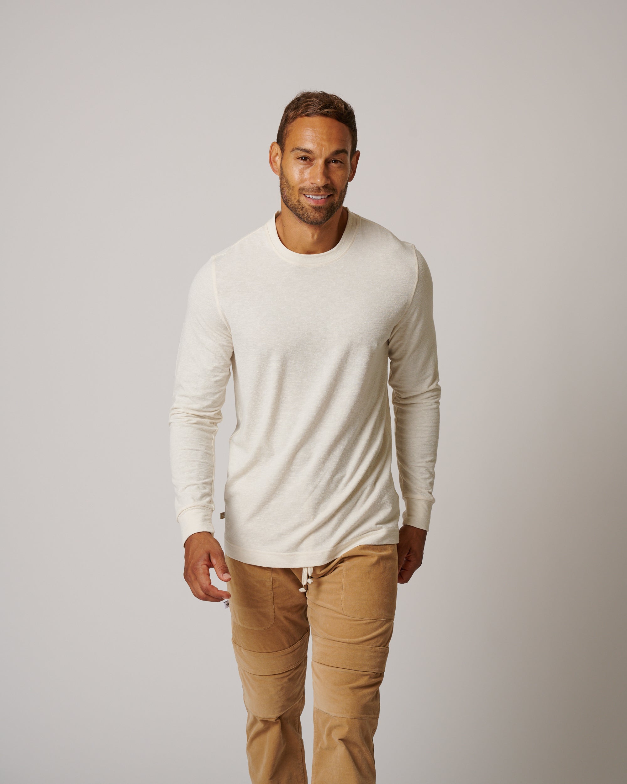 cream long sleeve t shirt