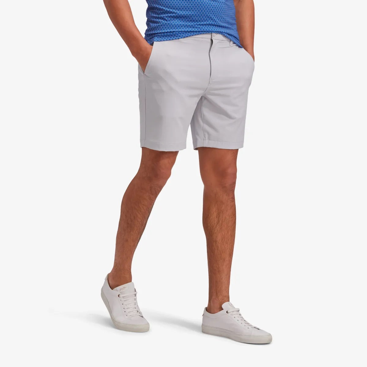 Helmsman Short 8" Light Gray Solid