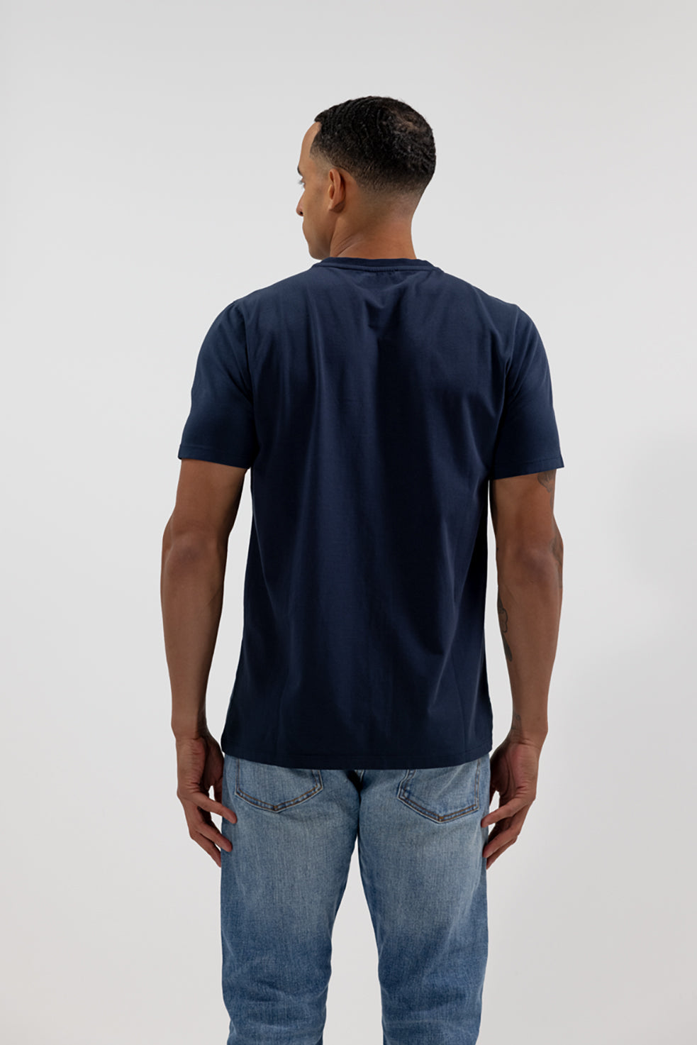 Crewneck Short Sleeve T-Shirt Navy