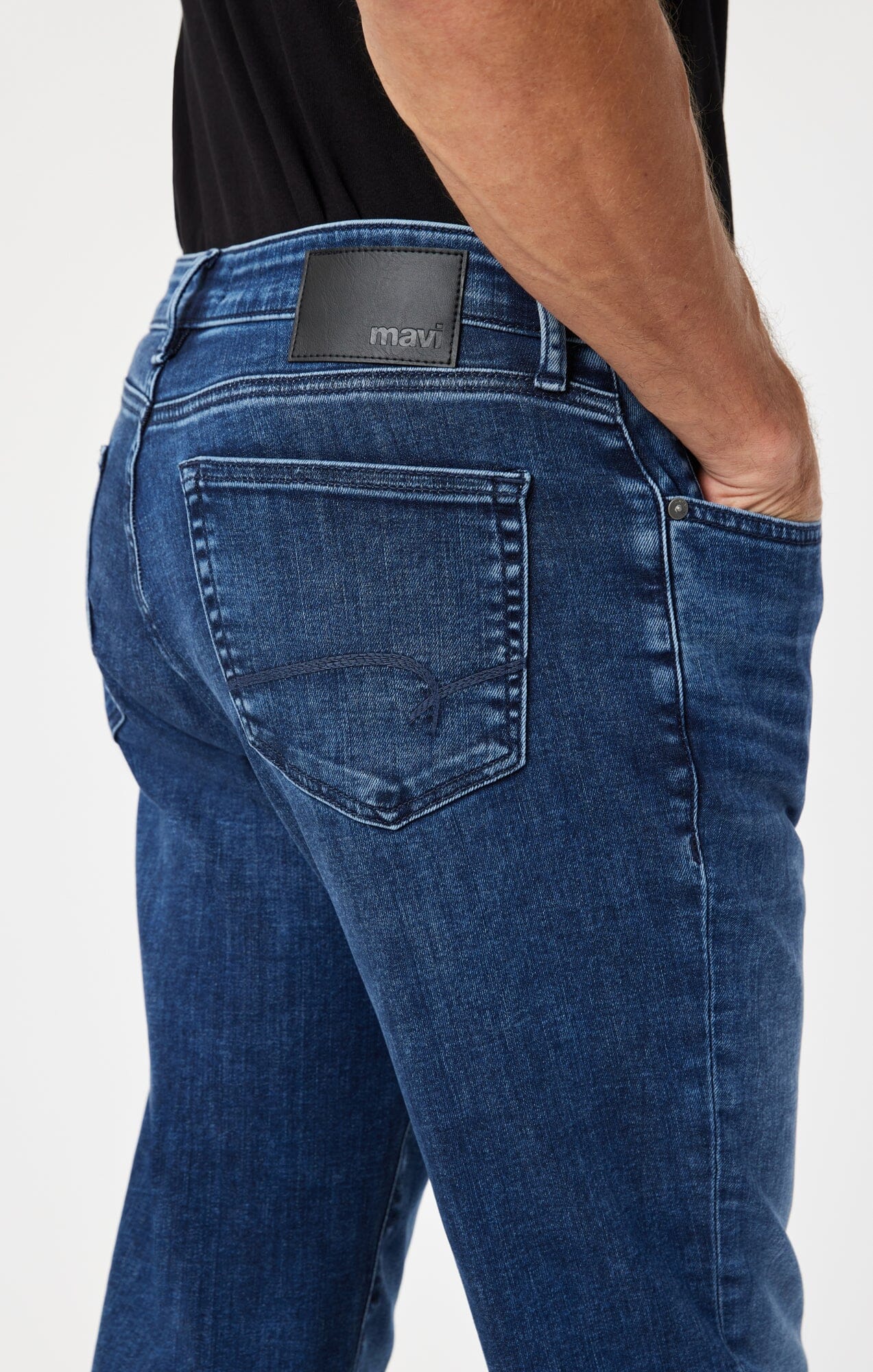 Steve Athletic Fit Jeans Mid Blue Supermove