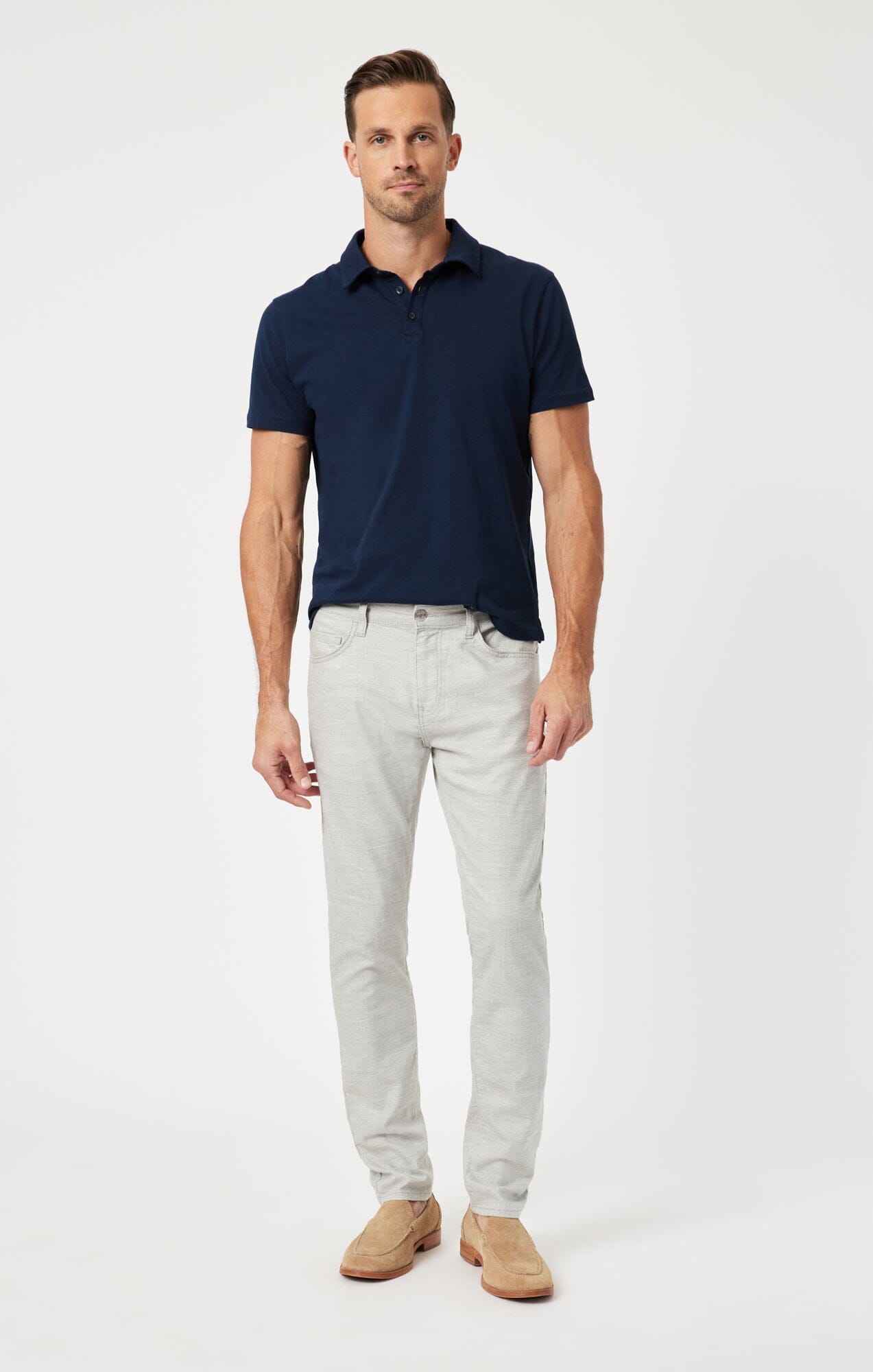 Jake Slim Leg Linen Pants