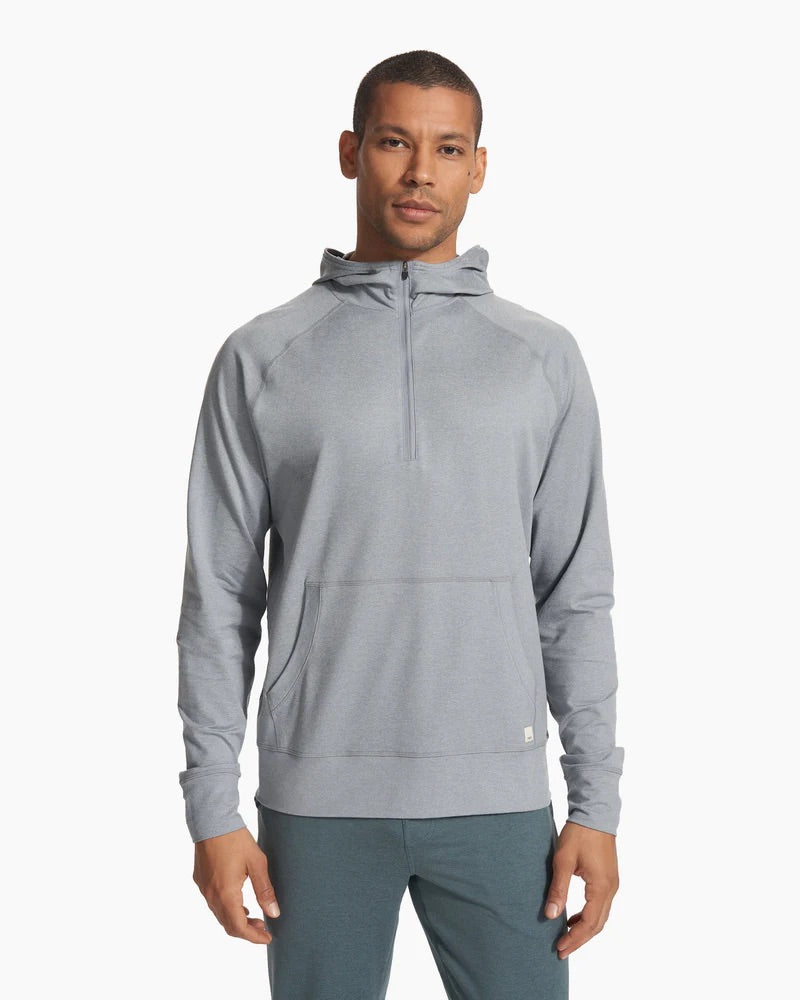 Ponto Performance 1 2 Zip Hoodie Steel Heather