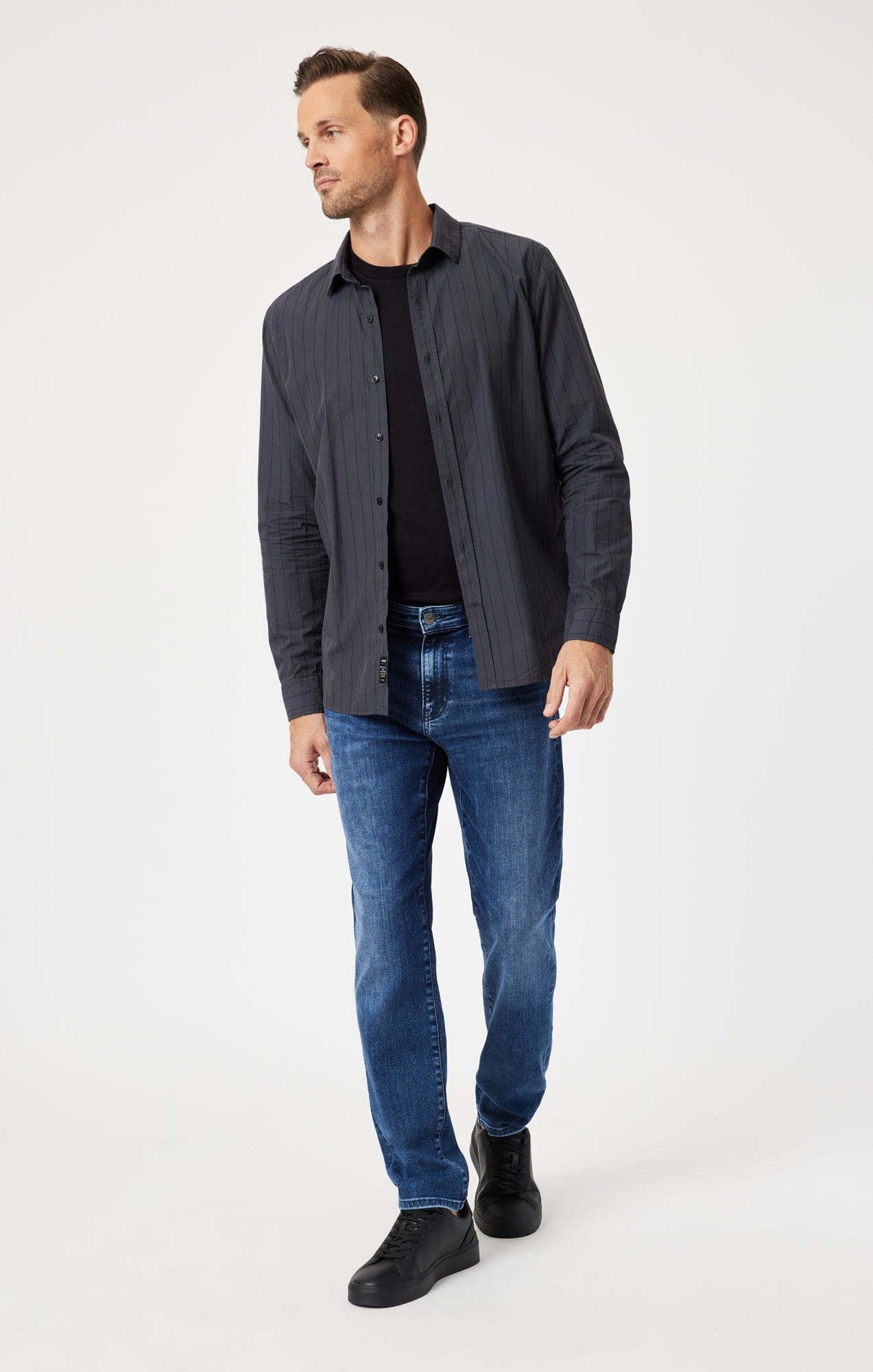 Steve Athletic Fit Jeans Mid Blue Supermove