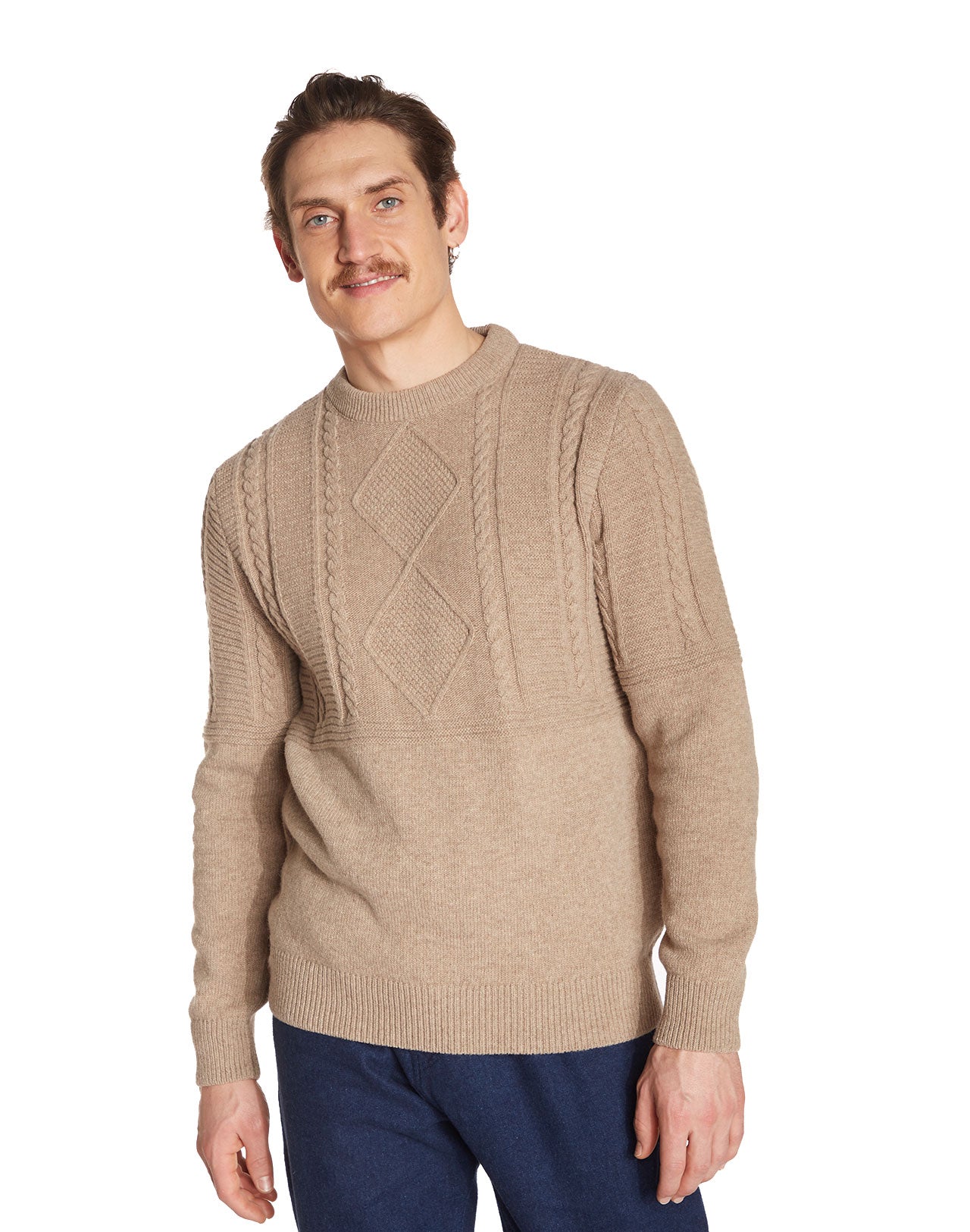 Hudson Crewneck Sweater Chestnut