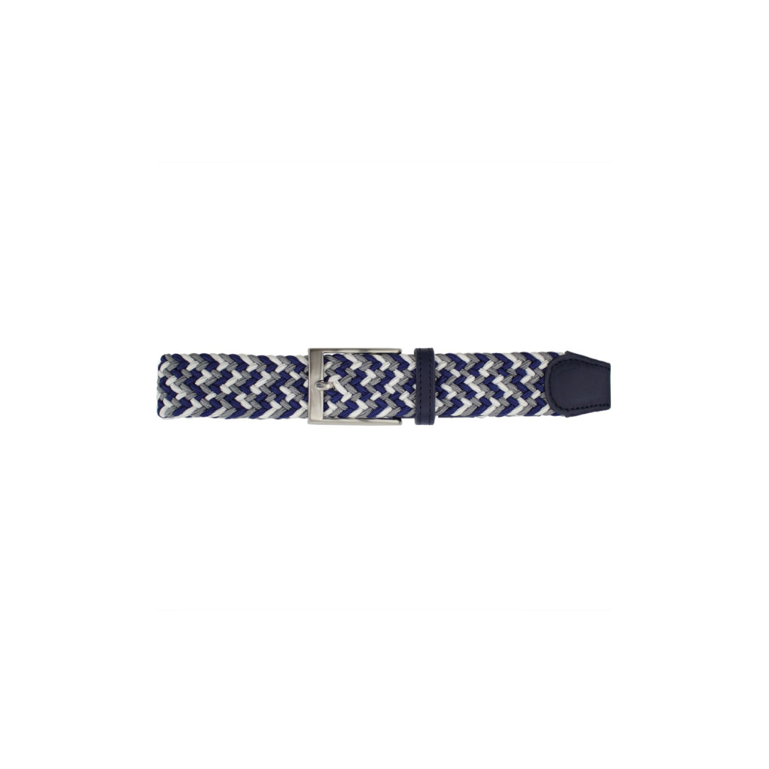 Braided Web Belt Navy Multi