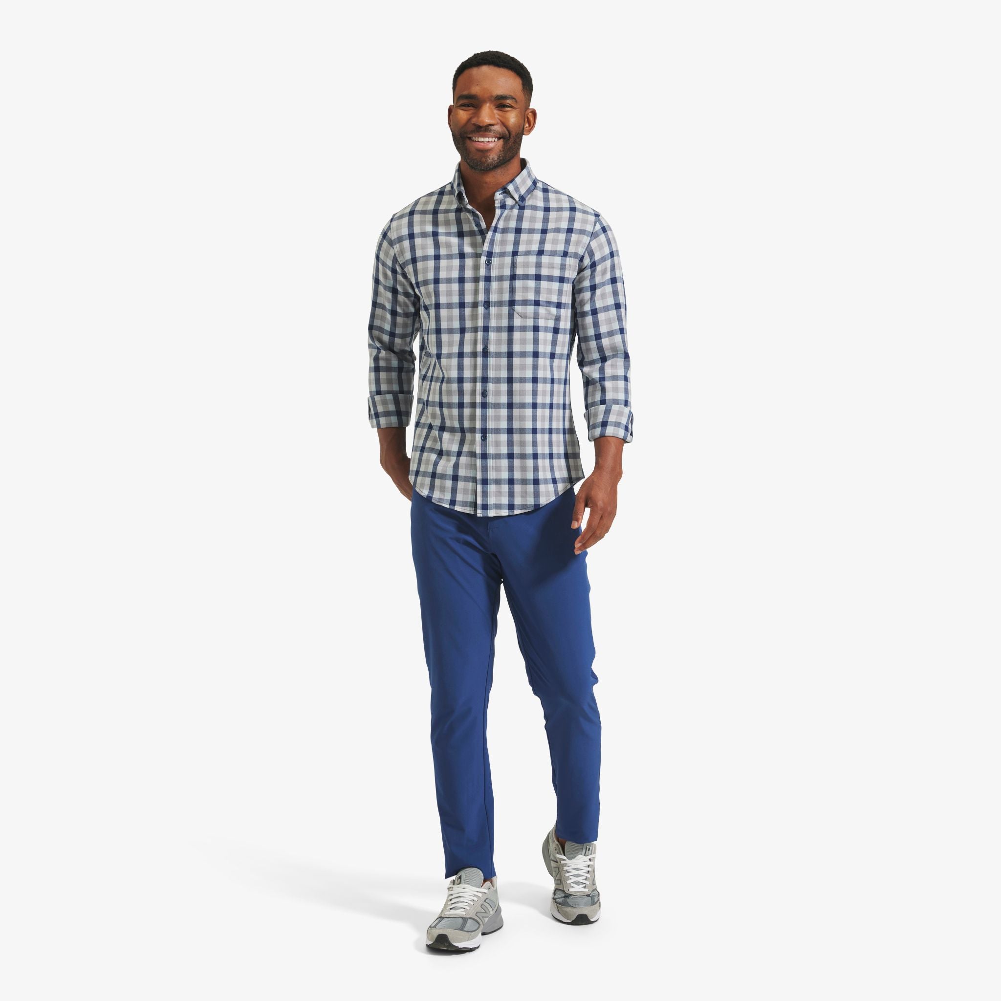 City Flannel Shirt Blue Multi Check