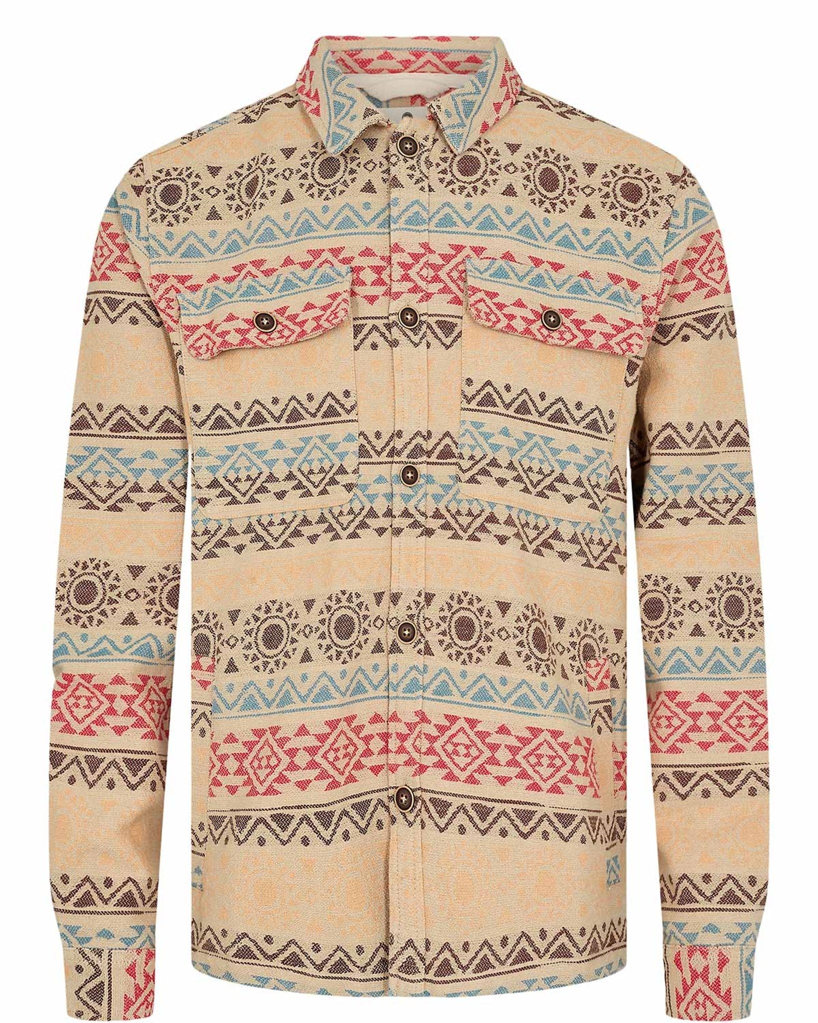 Lion Jacquard Overshirt Incense