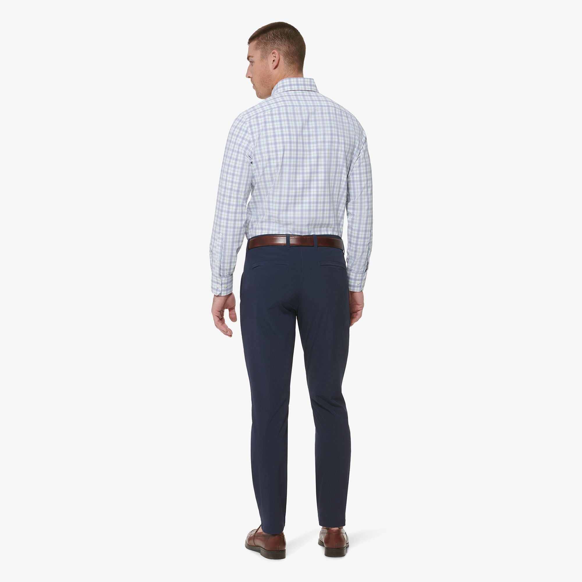 Leeward Long Sleeve Shirt Ashley Blue Multi Plaid