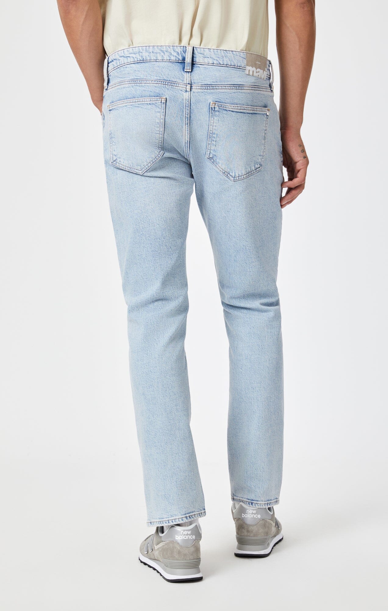 Marcus Slim-Straight Jeans Bleached Recylced Blue