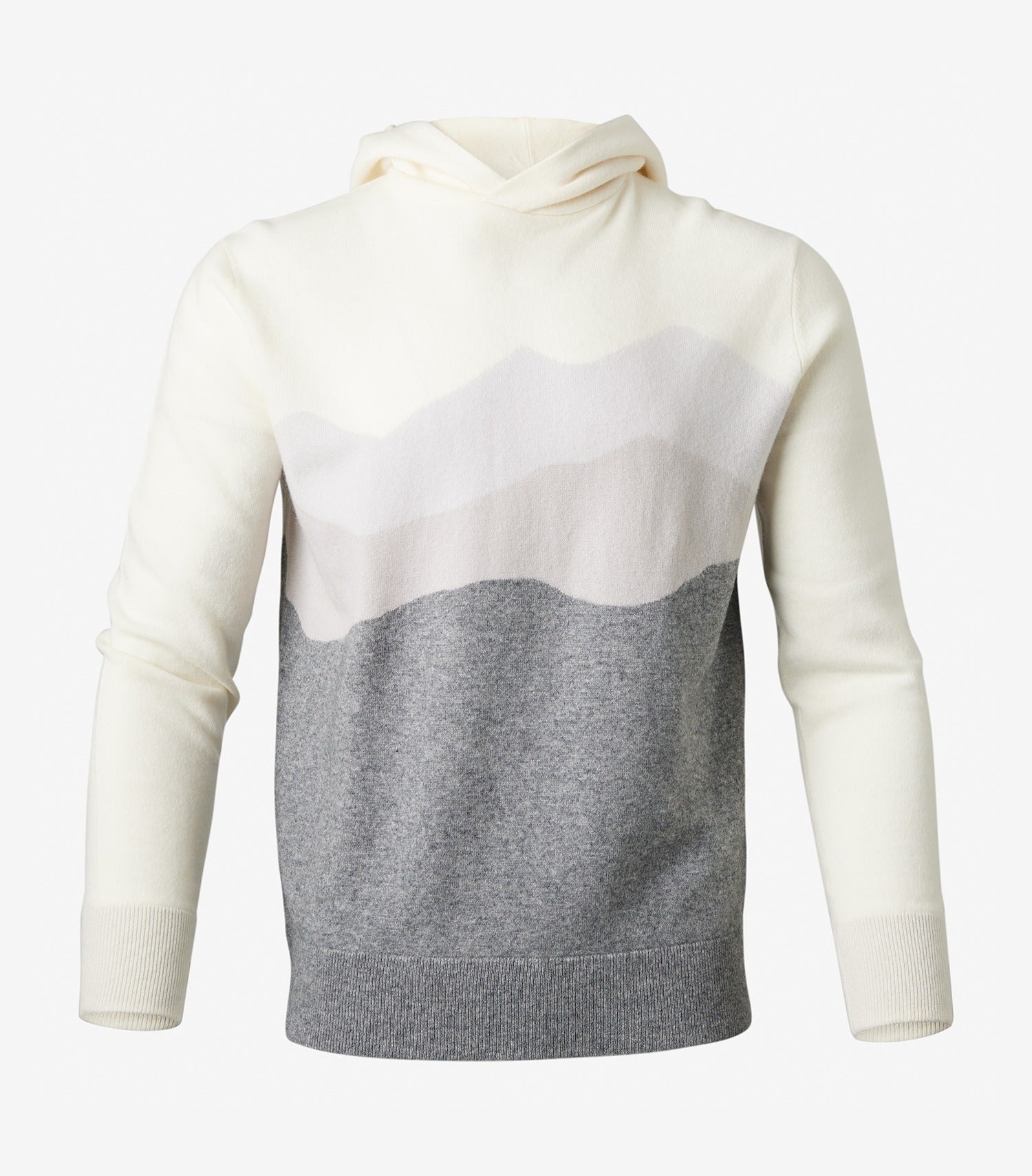 Sero Cashmere Wave Hoodie Bone