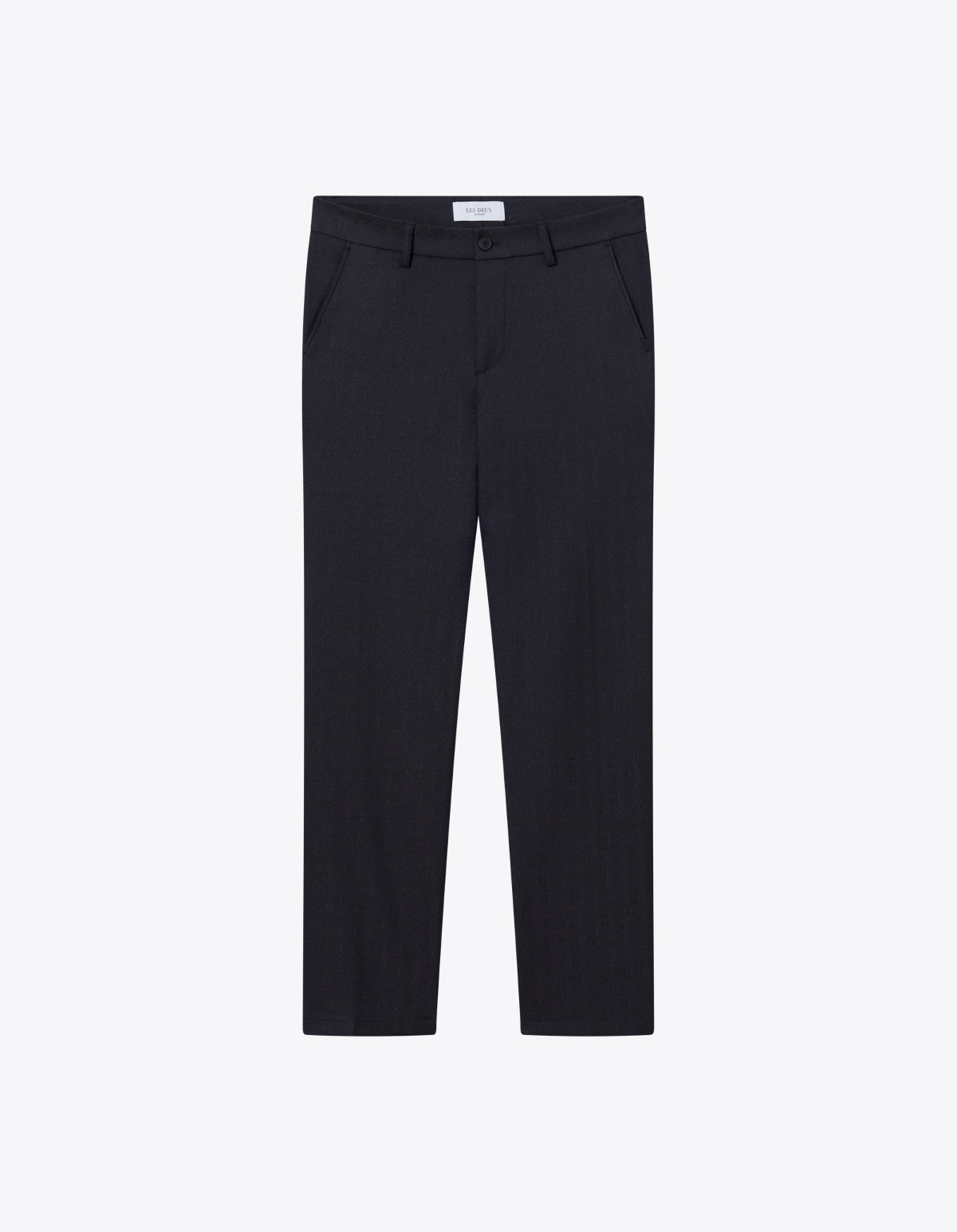 Como Reg Herringbone Suit Pants - Dark Navy