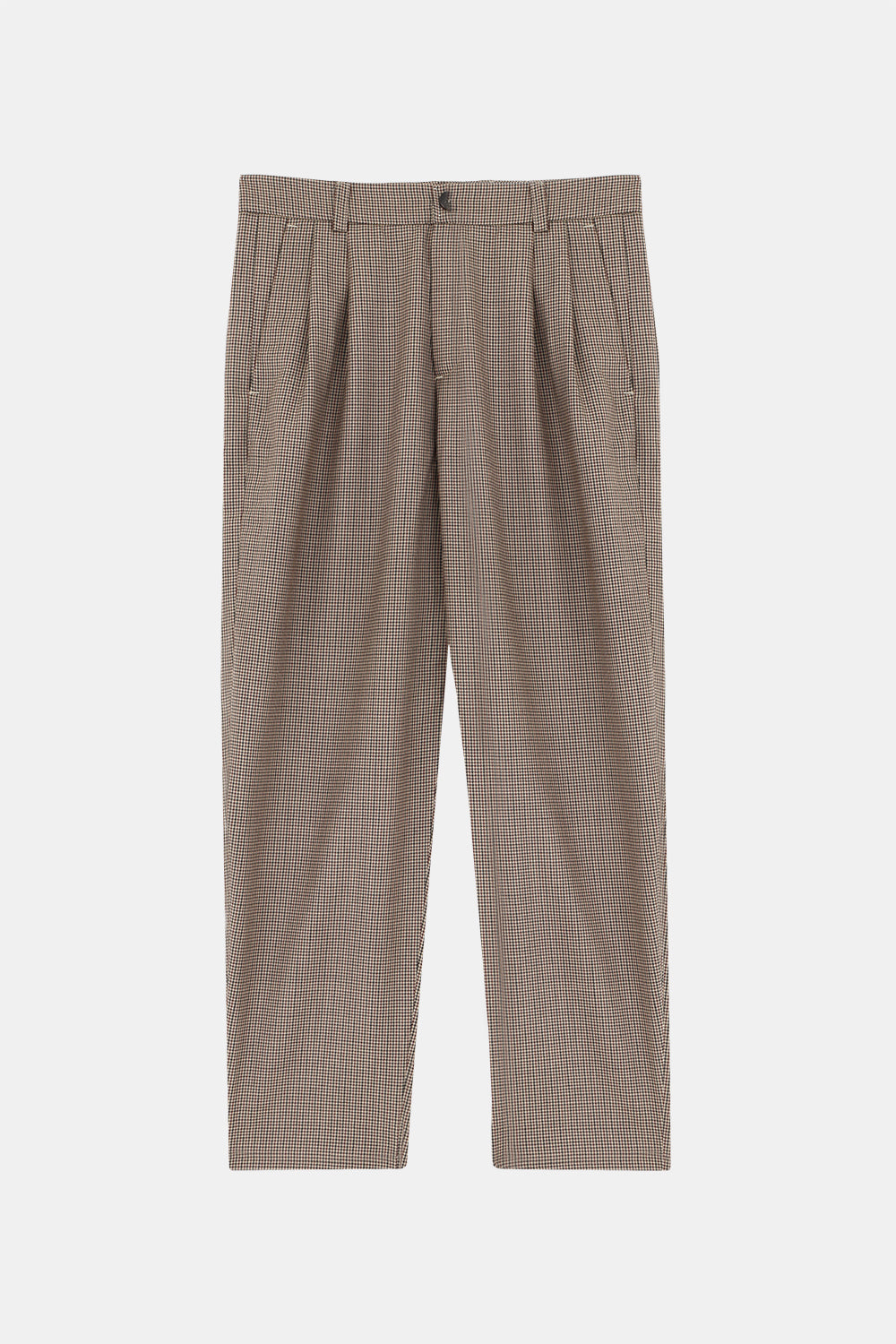 Cambridge Wool Pant Sepia Houndstooth