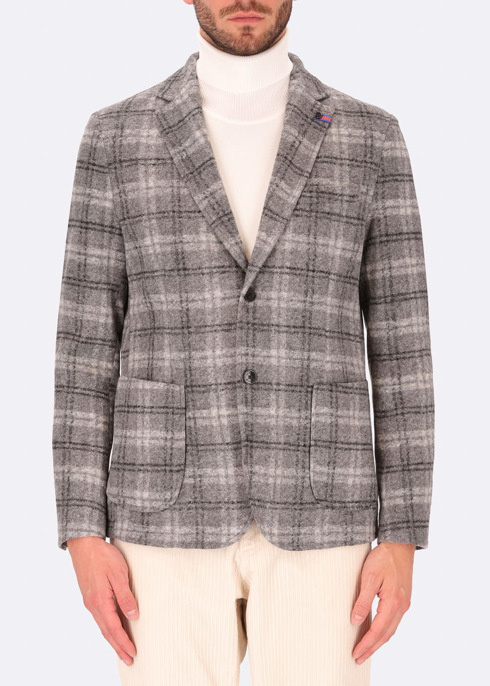 Varv Plaid Knit Blazer