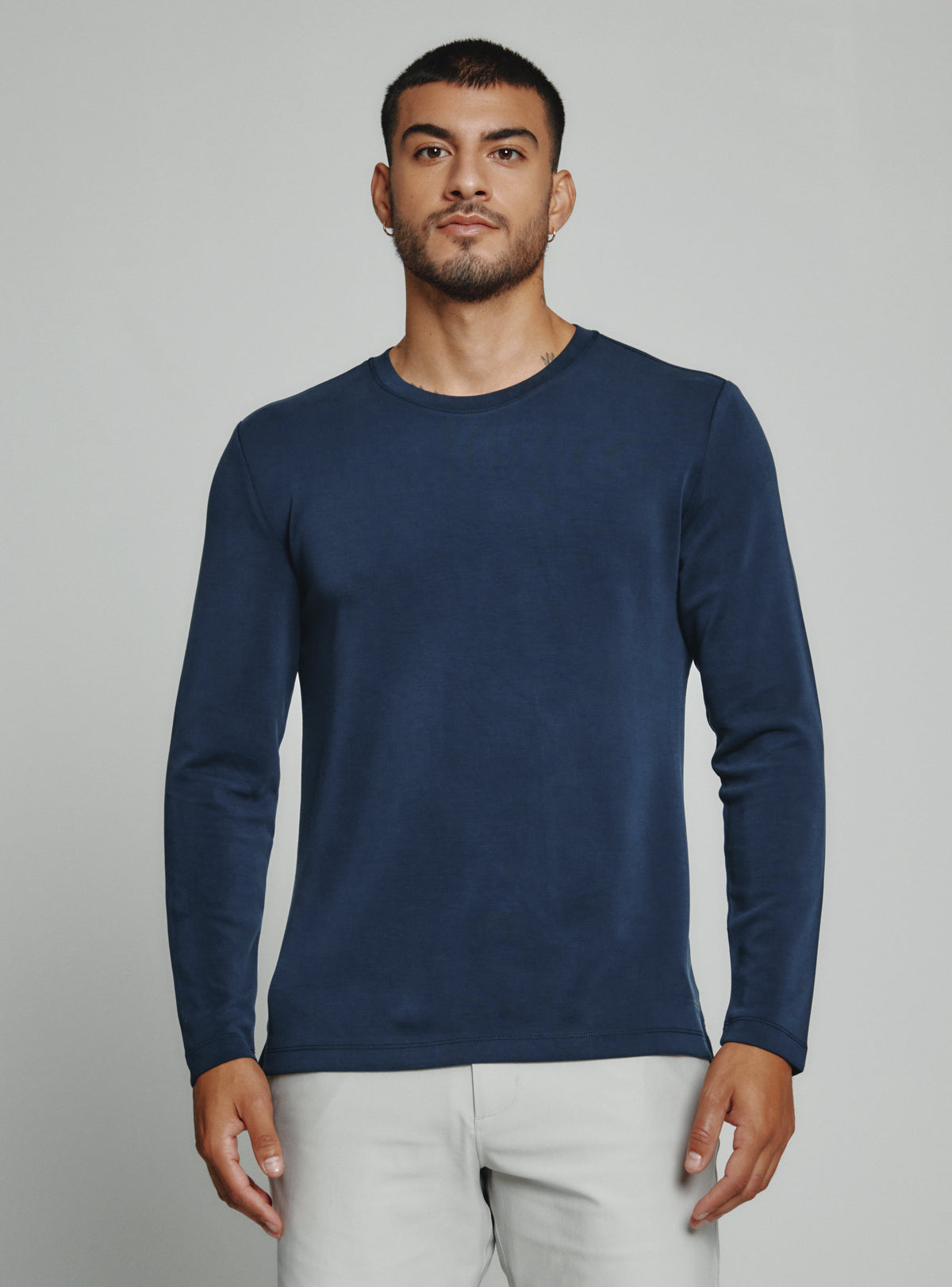 Rev Long Sleeve Modal Tee Navy
