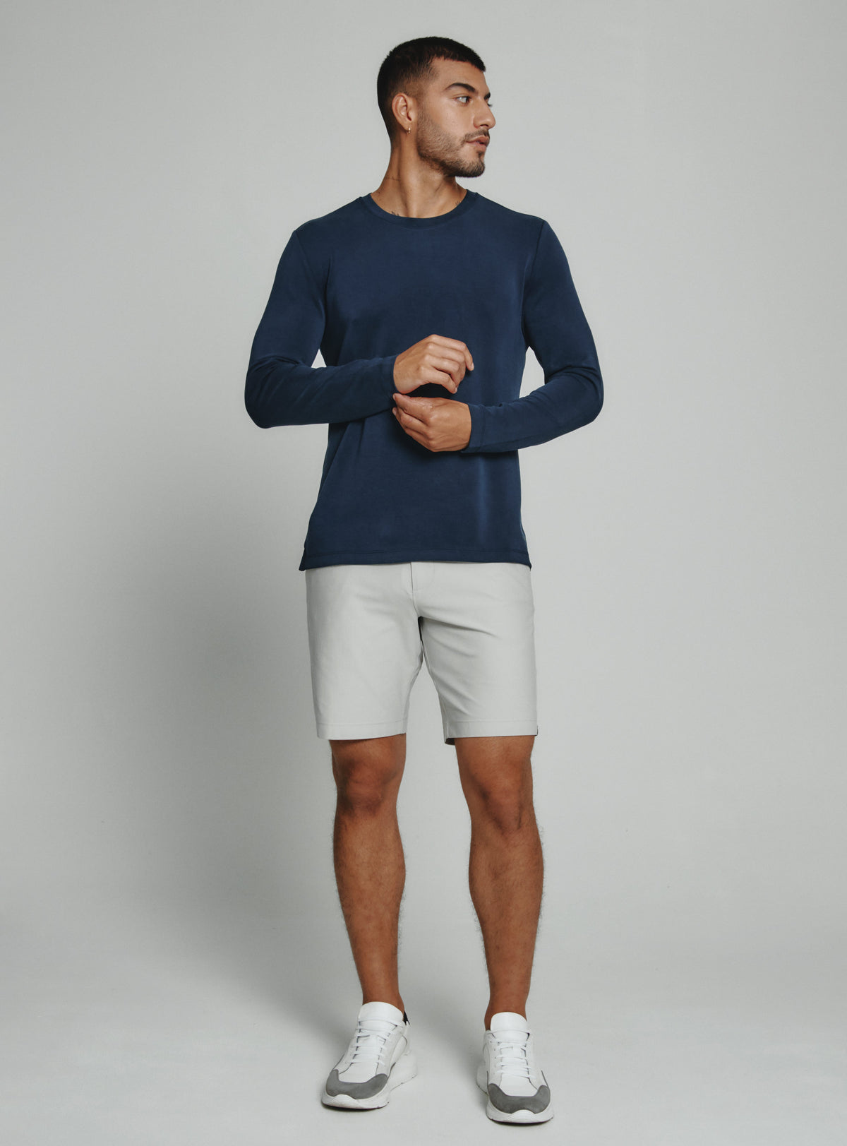 Rev Long Sleeve Modal Tee Navy
