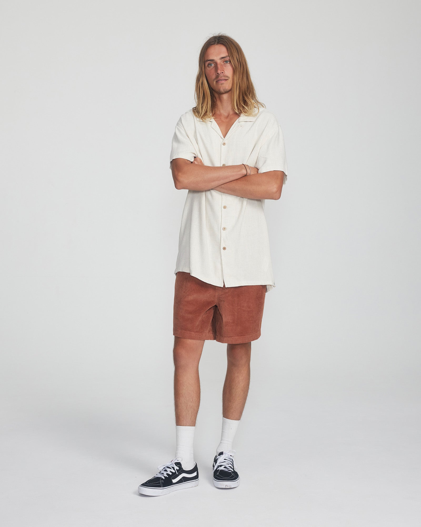 Ernie Short Sleeve Resort Shirt Oatmeal
