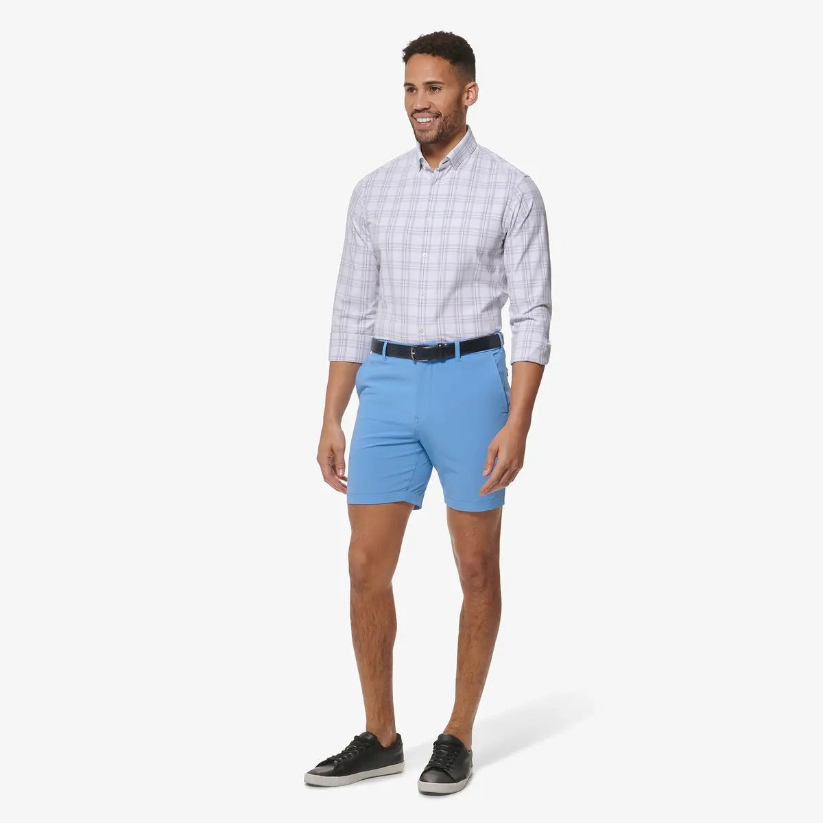 Leeward Long Sleeve Shirt - Bright White Multi Plaid Bright White Multi Plaid