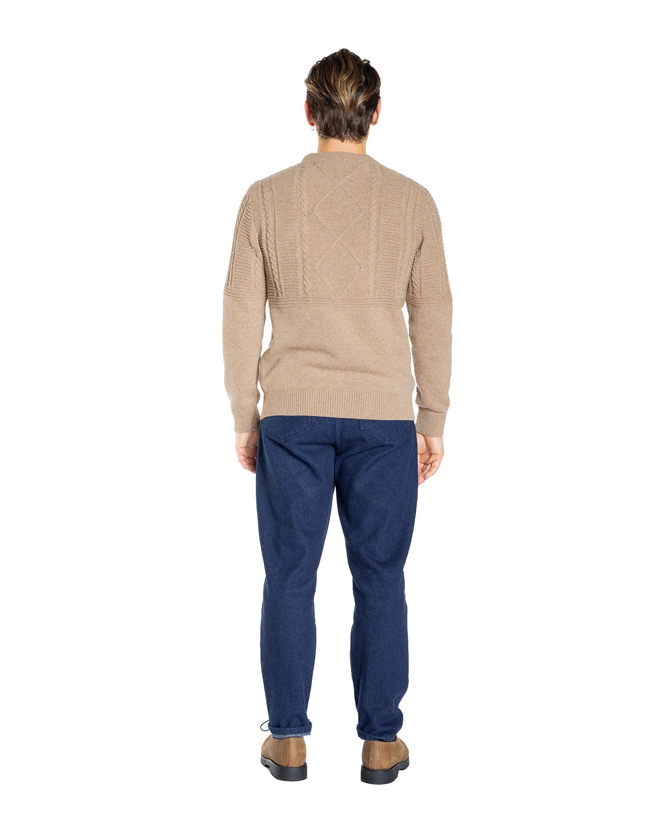 Hudson Crewneck Sweater Chestnut