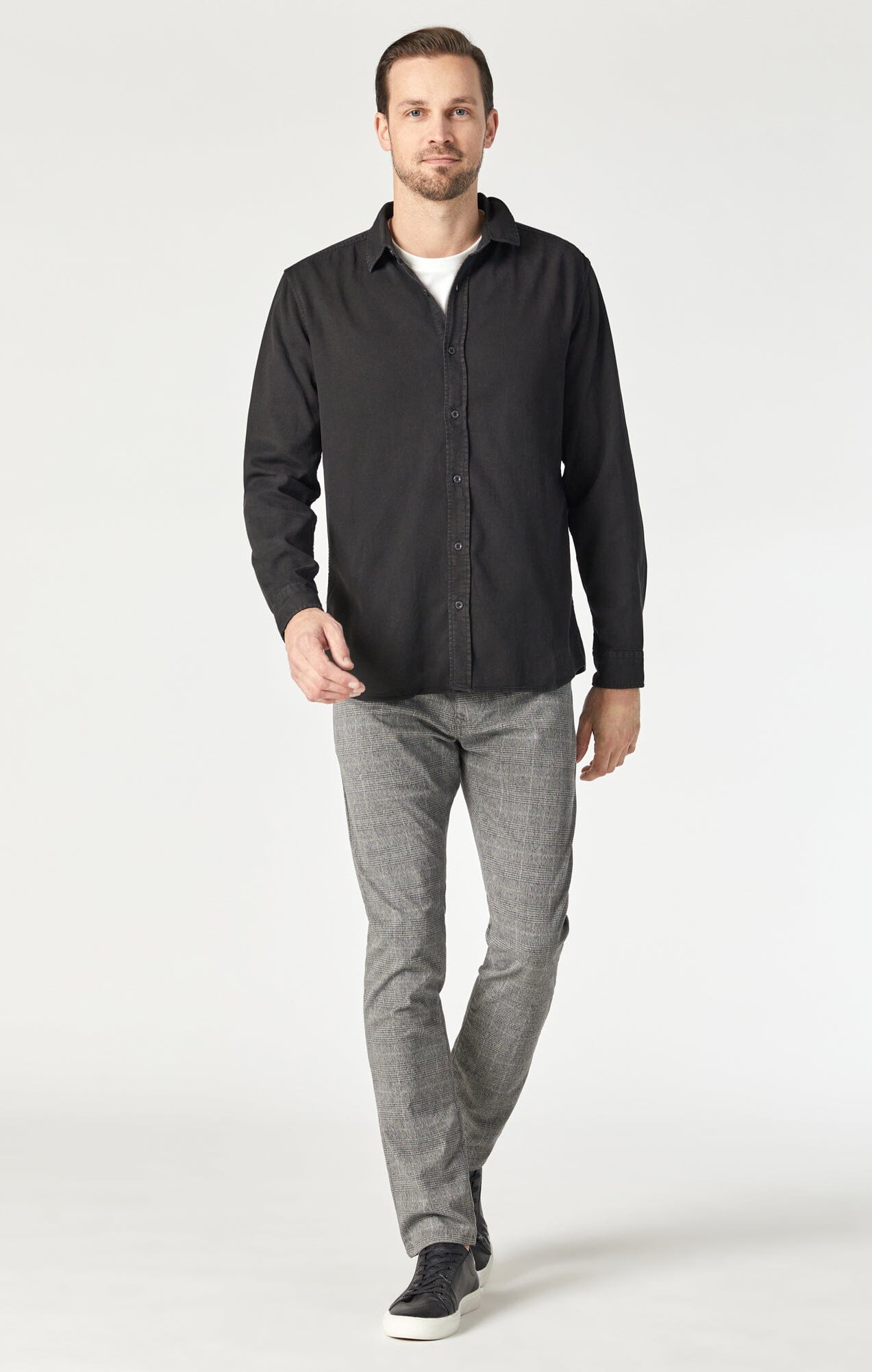 Jake Plaid Chino Light Grey