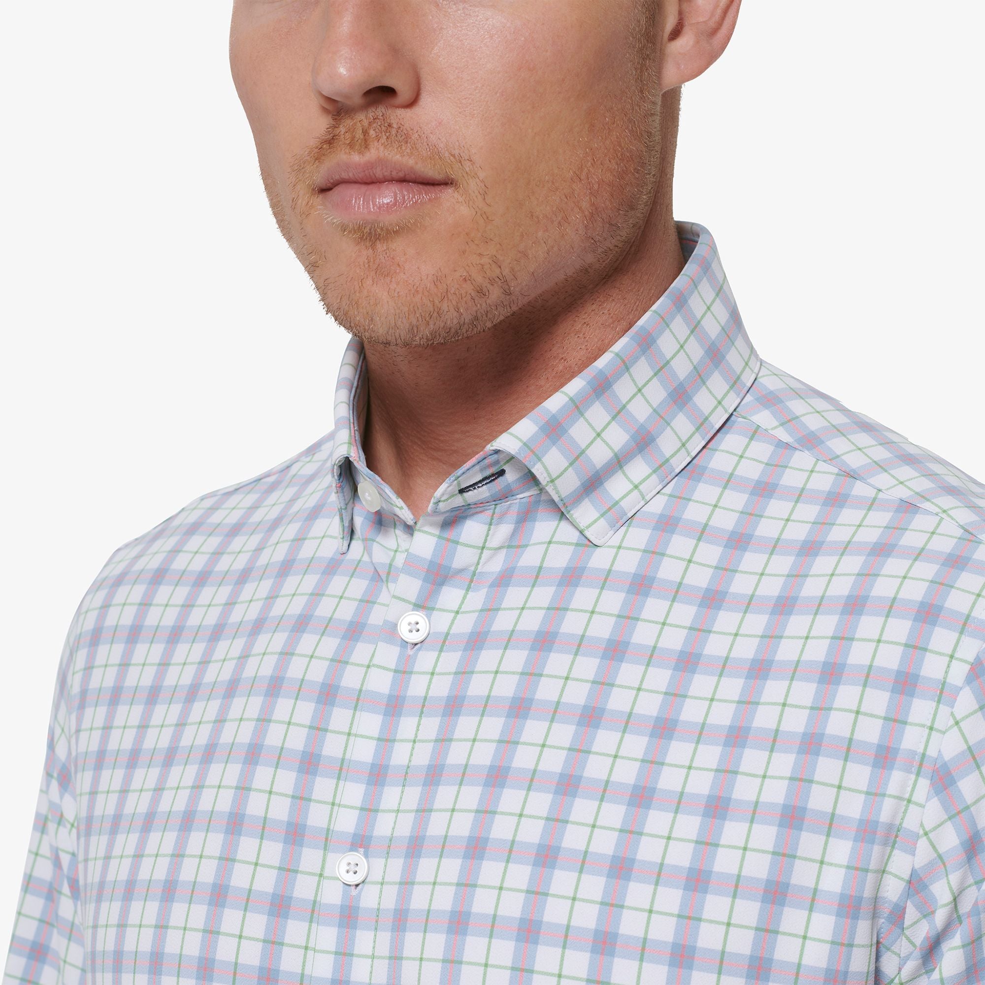 Leeward Long Sleeve Shirt Ashley Blue Multi Plaid