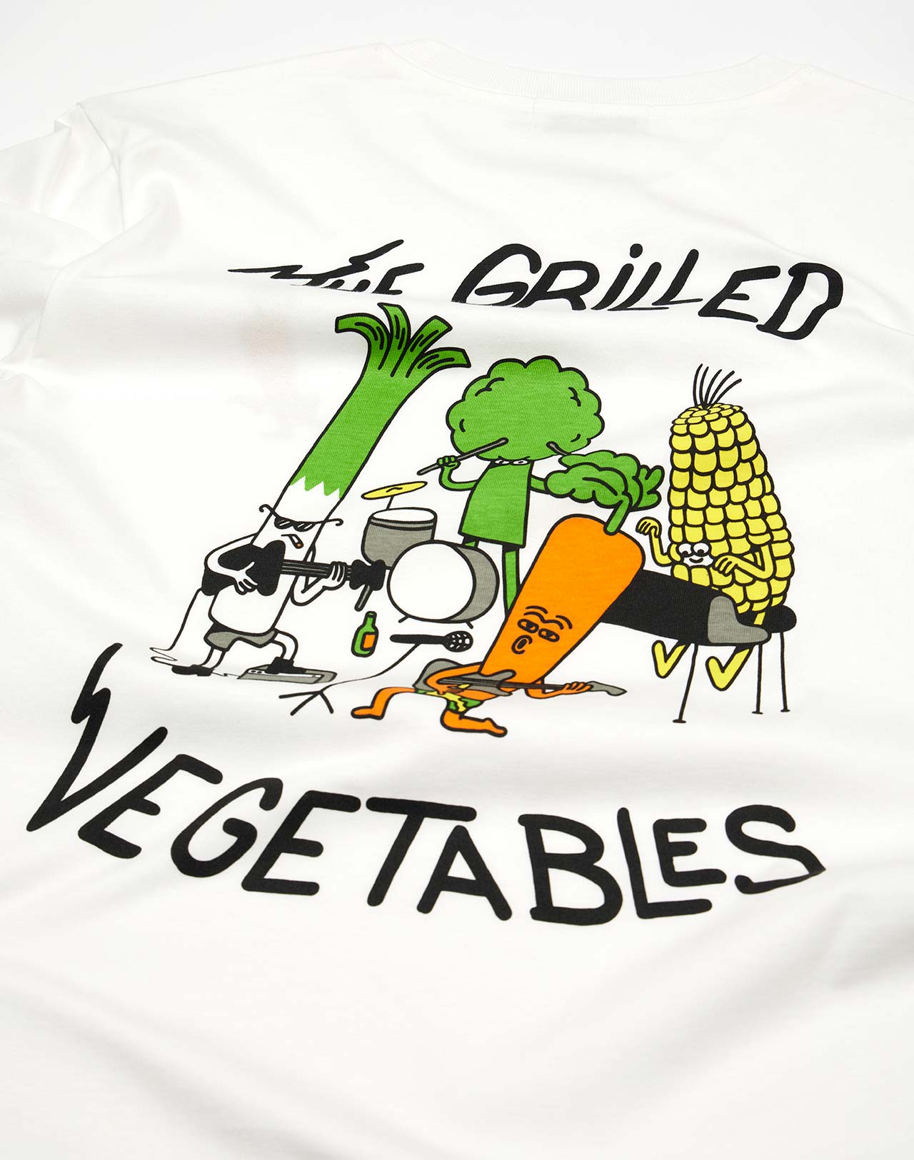 Rockband Graphic Short Sleeve Tee Off-White