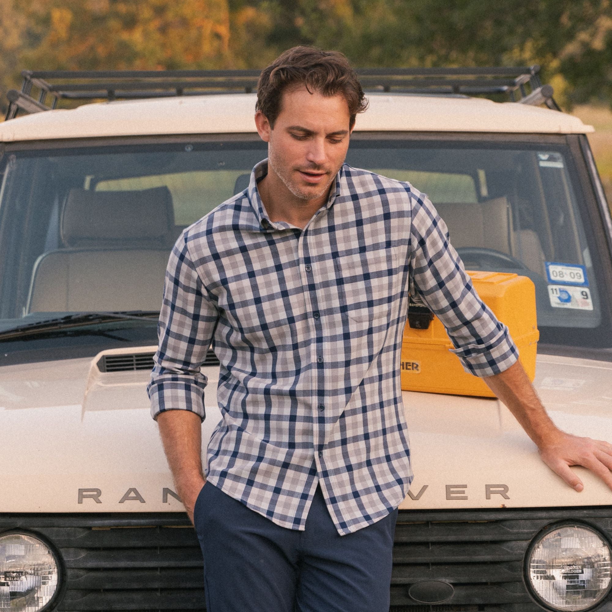 City Flannel Shirt Blue Multi Check
